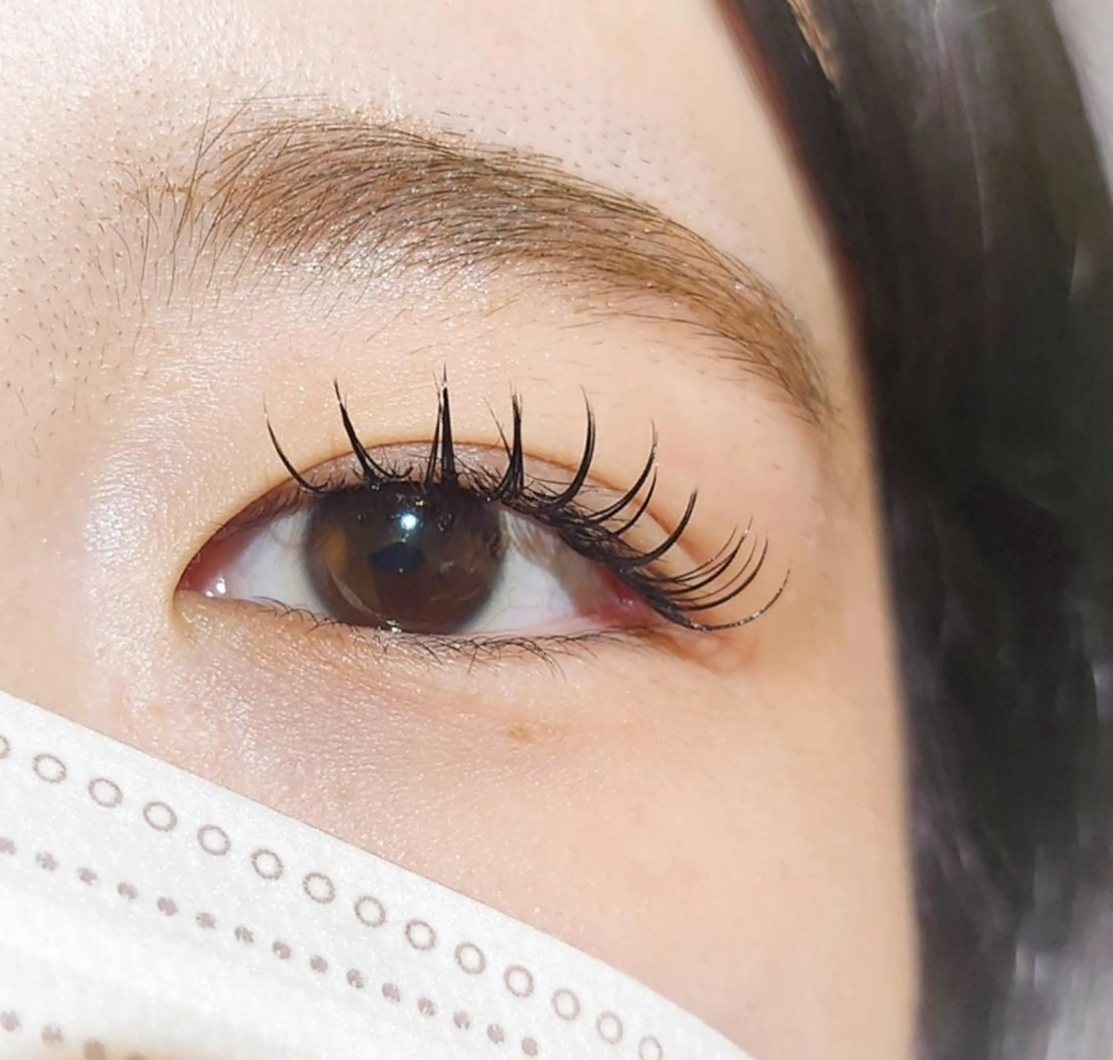 マツエク・マツパ 束感まつ毛 💜bora .のネイルデザイン