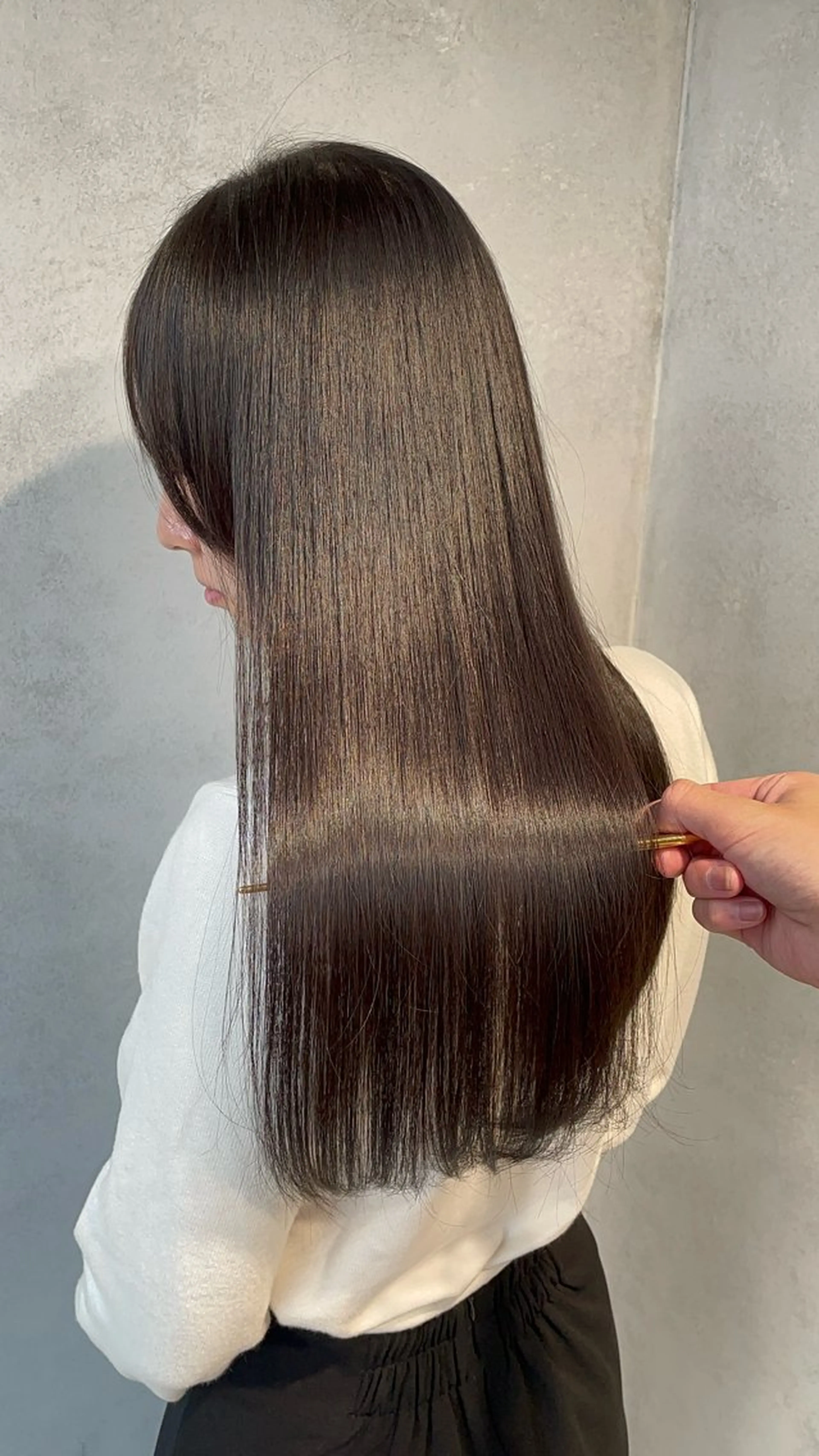 ロング カット 縮毛矯正 トリートメント ヘッドスパ ✨髪質改善✨美髪 矯正🫧小泉のヘアスタイル