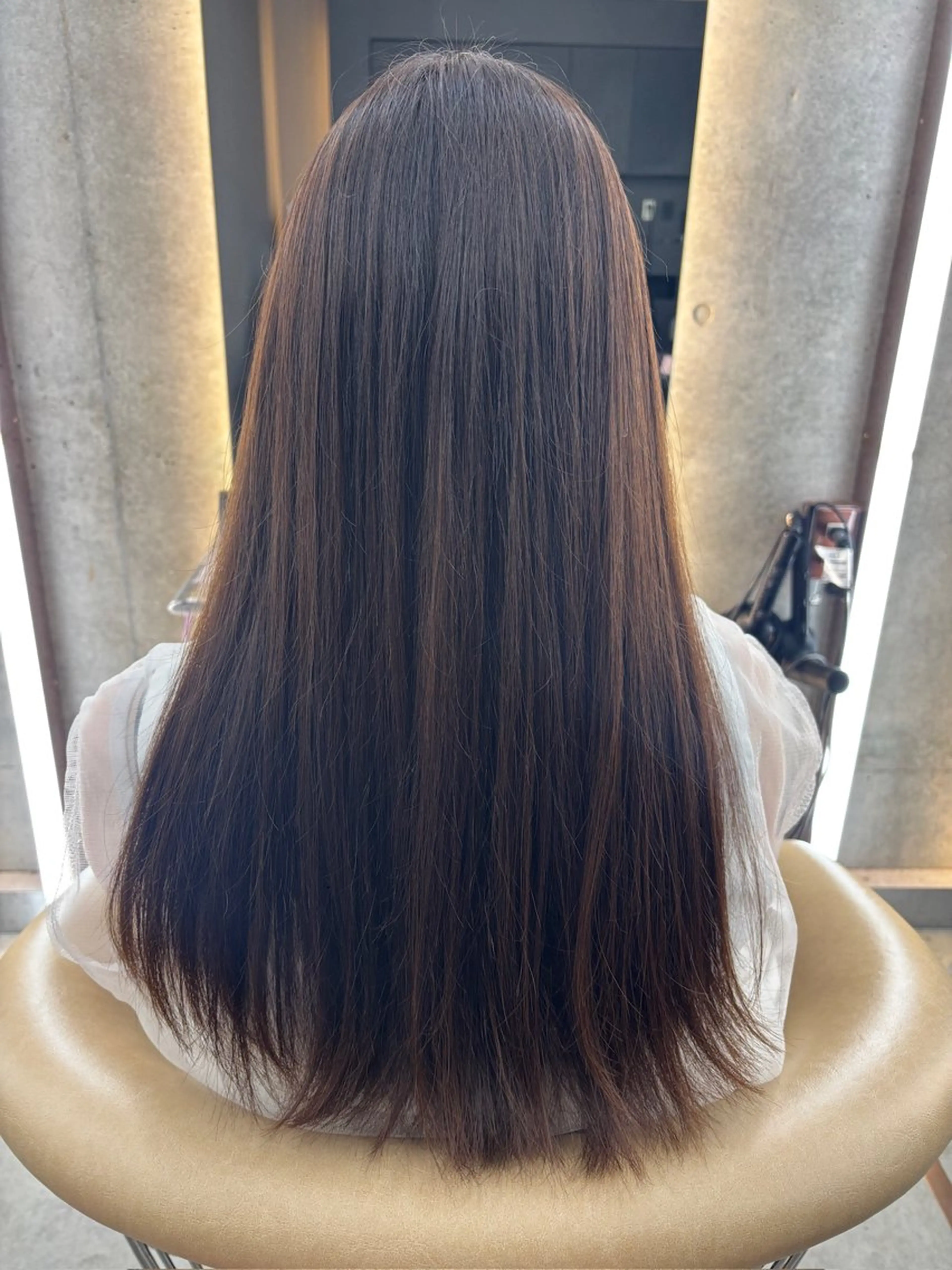 ロング ヘアカラー トリートメント 🫧Hazuki🫧 透明感カラー/縮毛のヘアスタイル