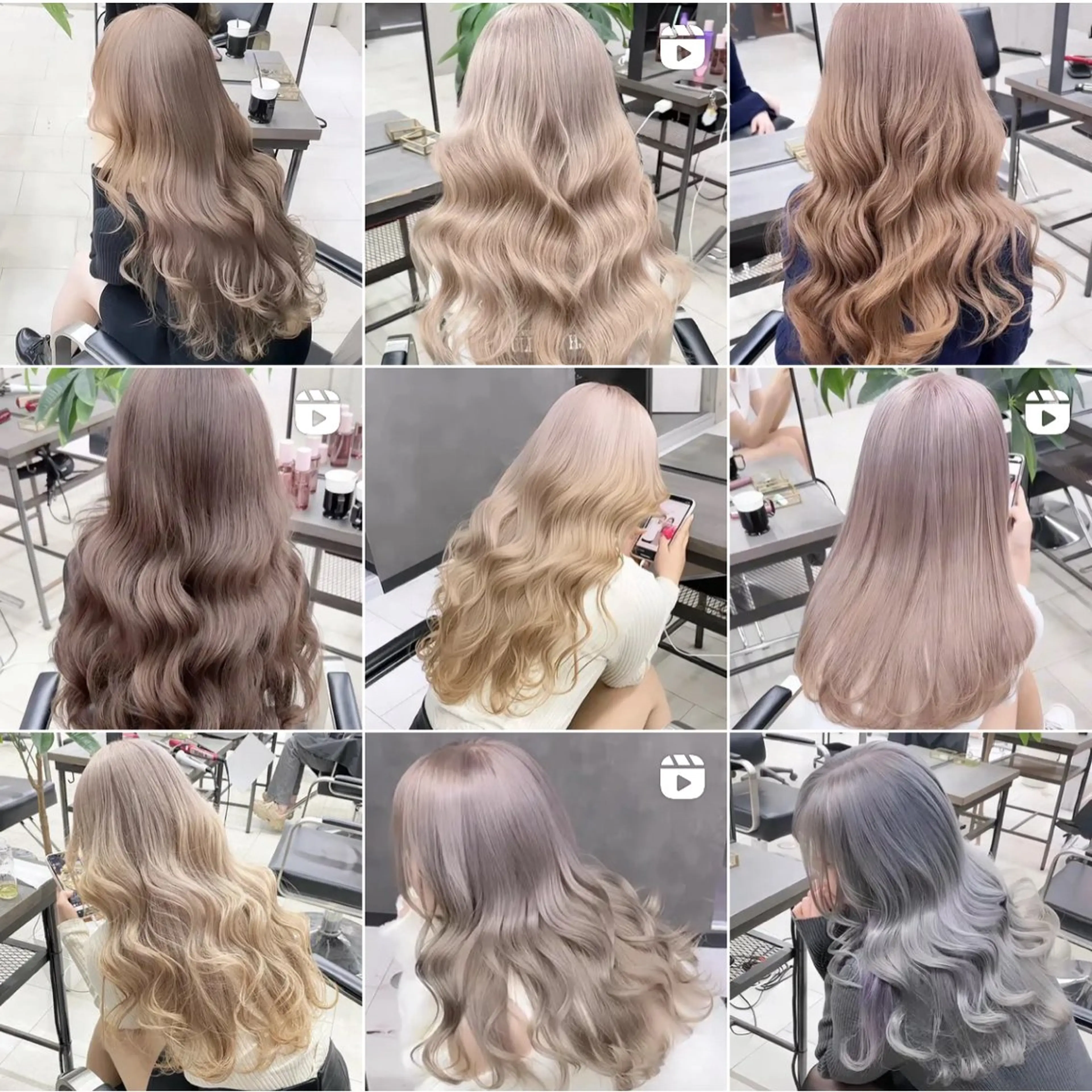 ロング カラー カット ヘアカラー 韓国style💞 ハイトーン/emaのヘアスタイル