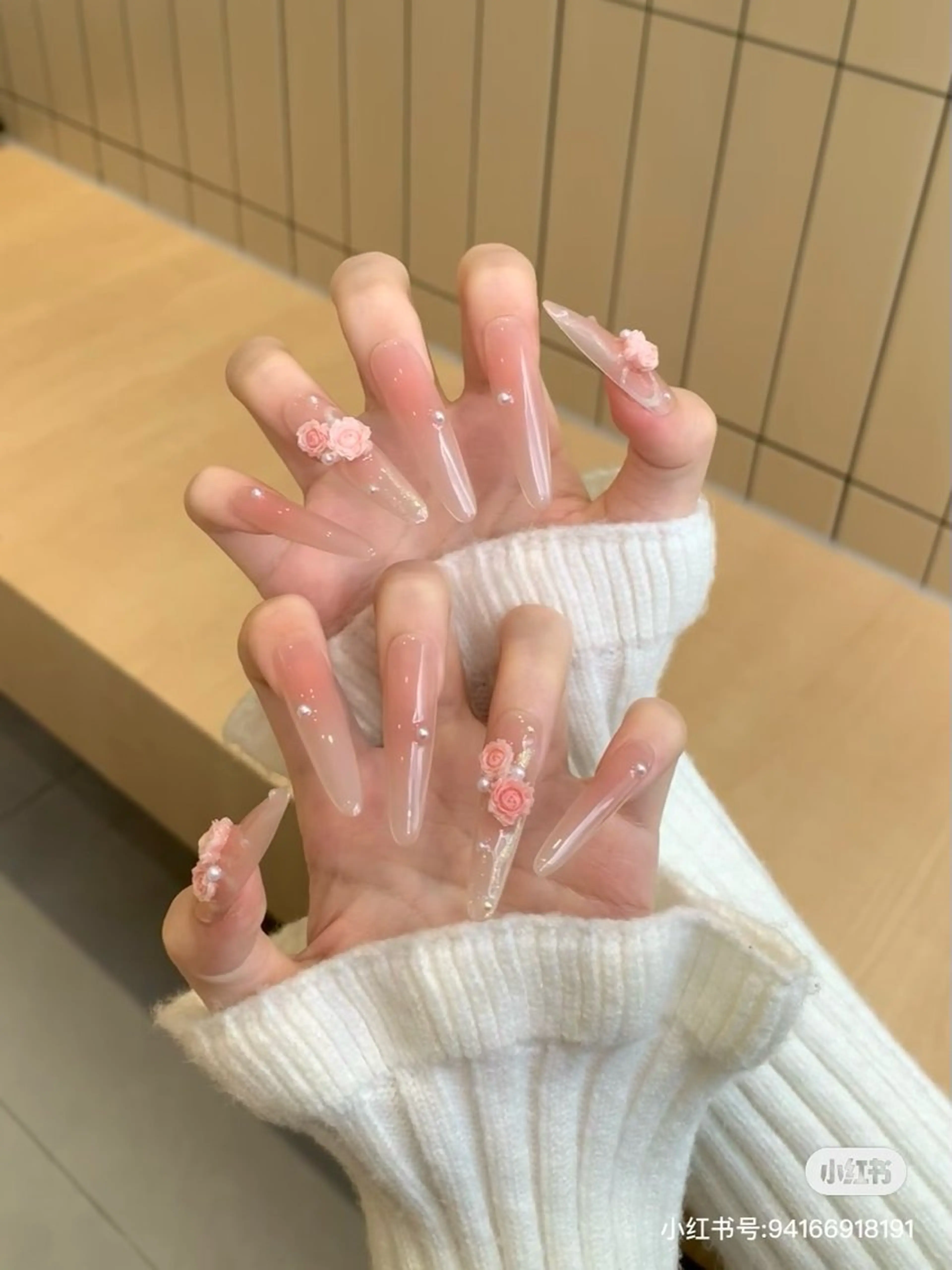 【薔薇🌹パーツつけ放題】（長さだし)90Min定額メニュー¥12980→¥8980の写真