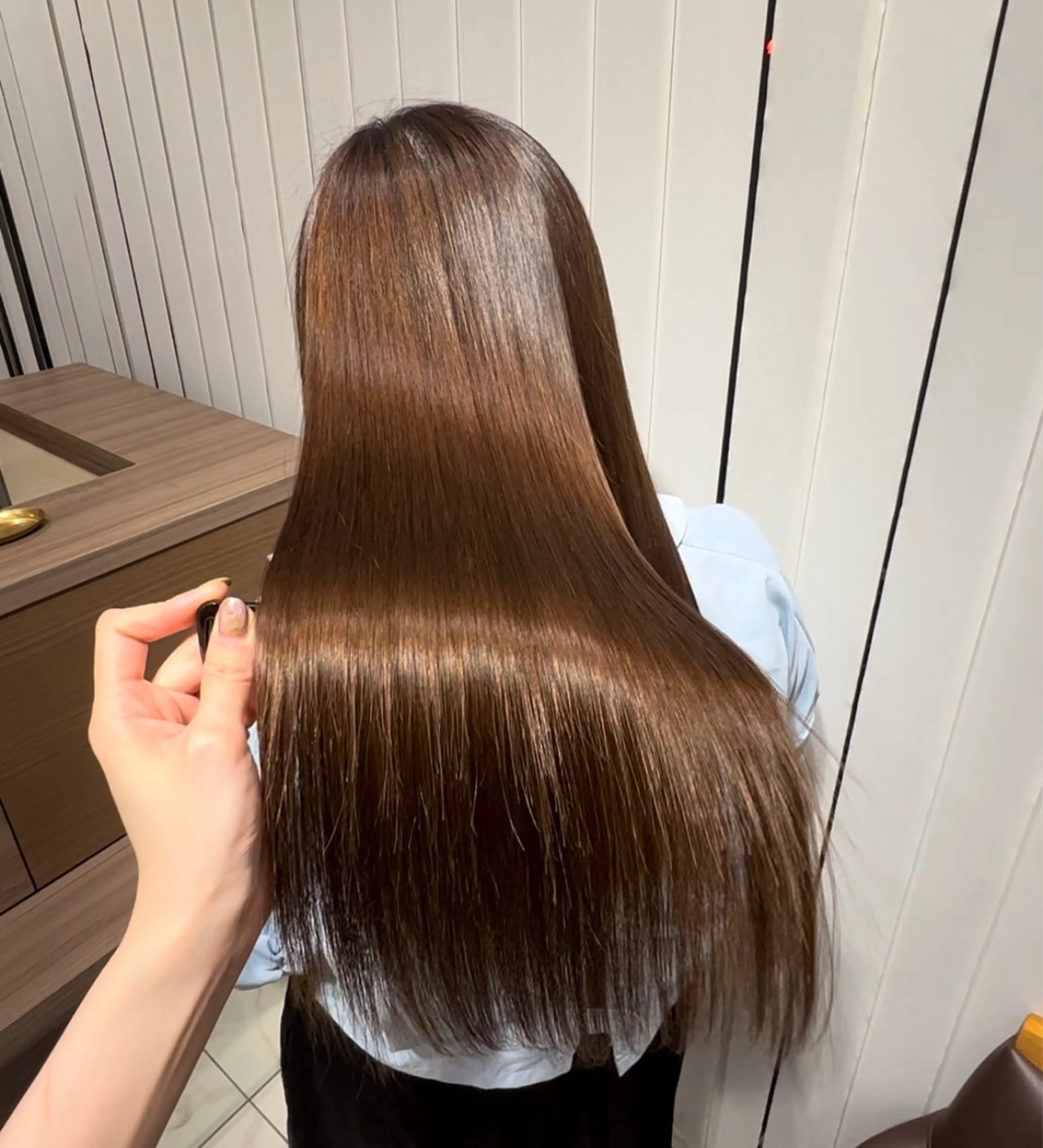 ロング カラー パーマ 艶髪透明感🫧/ひか カットモデル募集✂︎のヘアスタイル