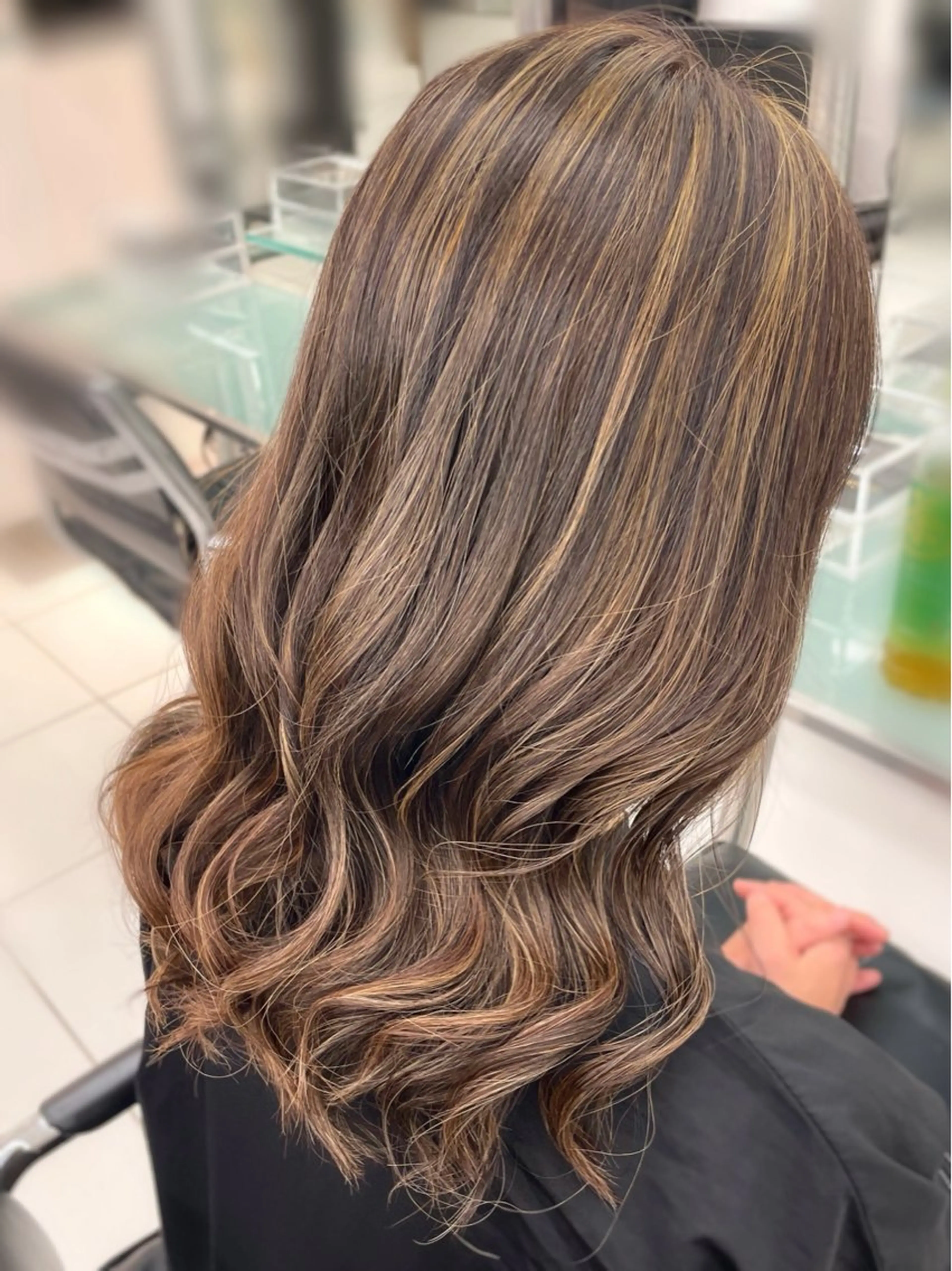 セミロング カラー ブリーチ ハイライトカラー ハイライト 無料カットモデル募集 /　 Juanのヘアスタイル