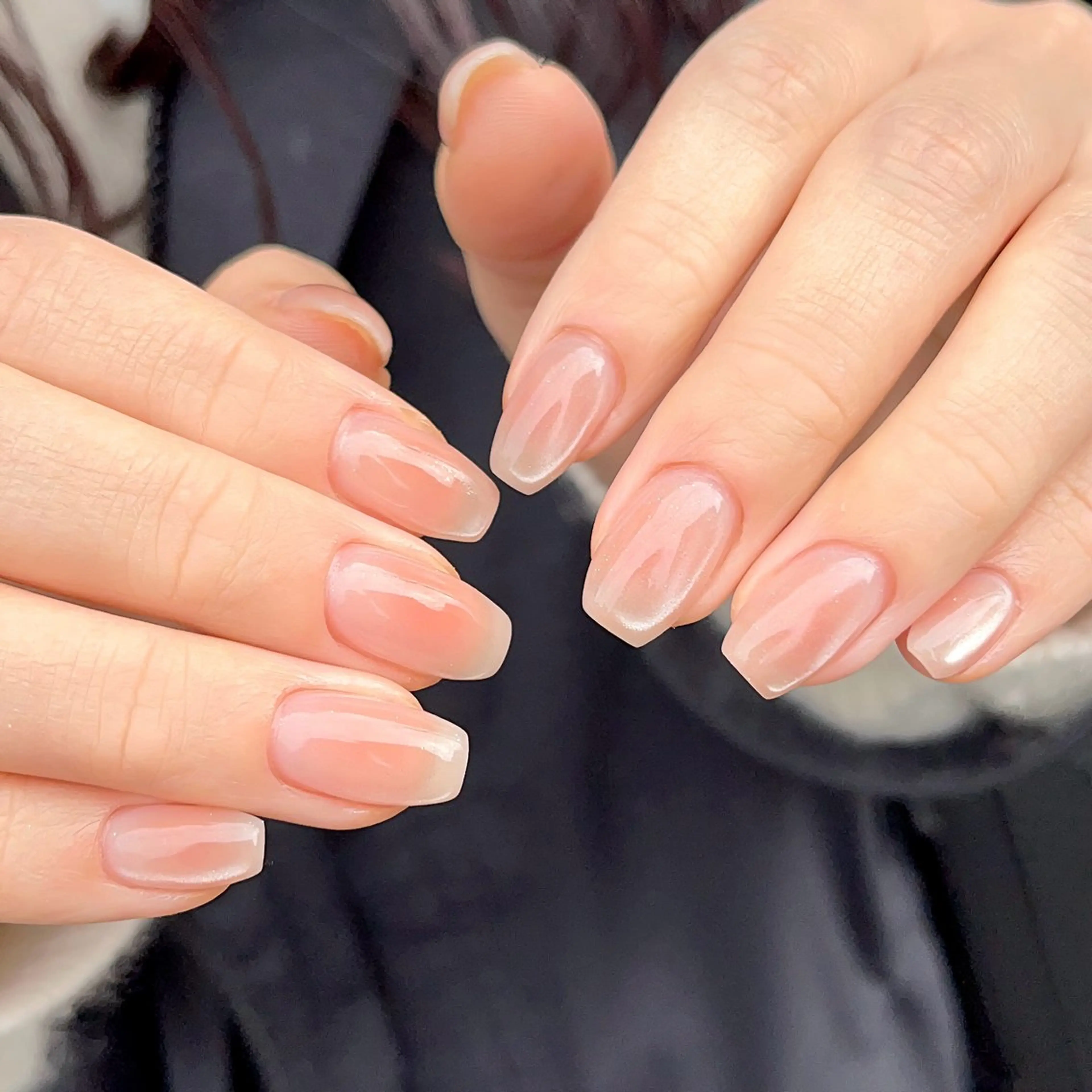 ネイル ブルー チークネイル フラッシュネイル マグネットネイル オフィスネイル ハンドネイル 🫧OPELIA NAIL渋谷🫧のネイルデザイン