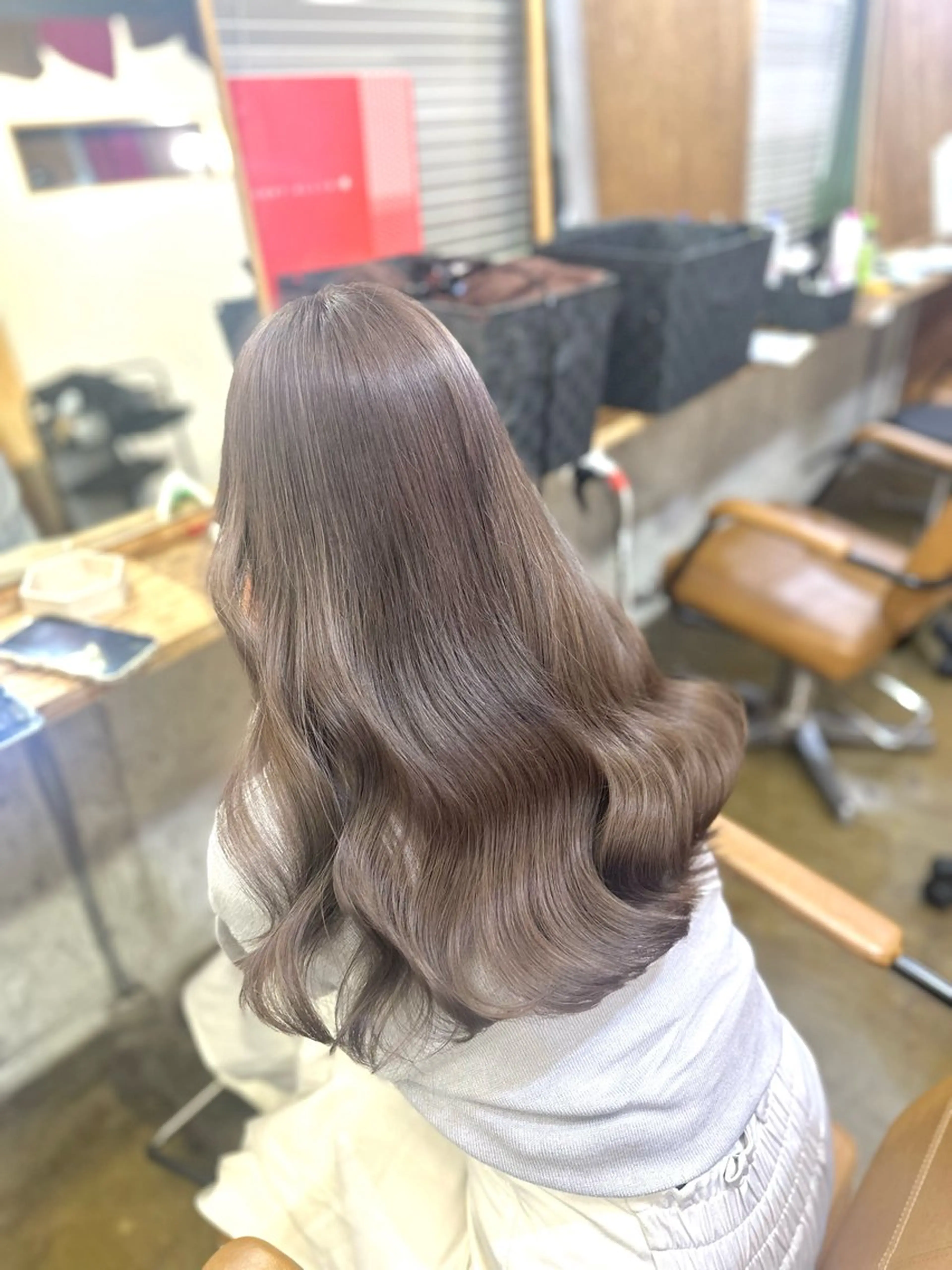ロング カラー ヘアカラー トリートメント ︎︎カイ ミズキ 🐰𝜗𝜚のヘアスタイル