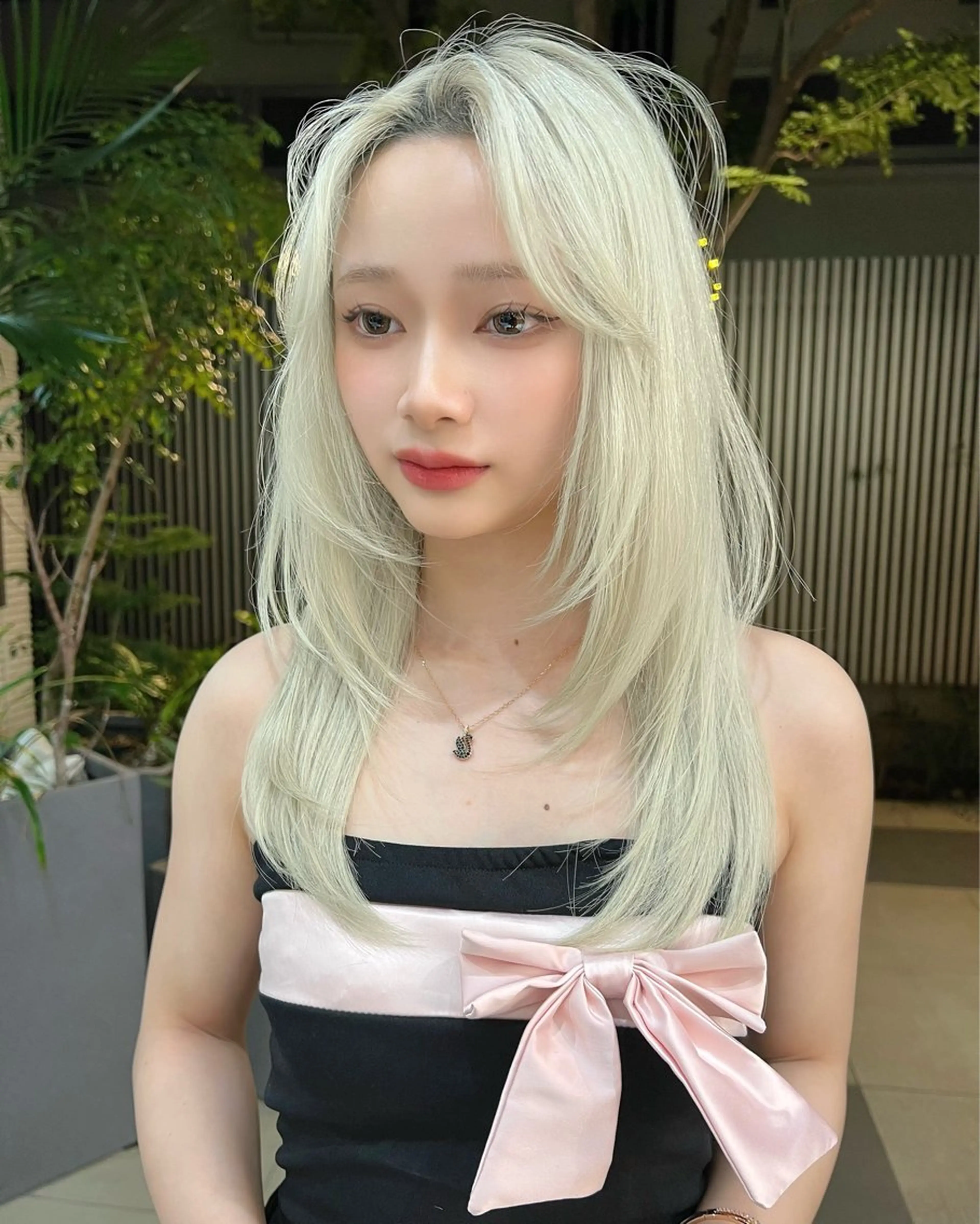 ロング カラー カット ヘアカラー トリートメント belle   表参道　terrace所属・抜きっぱなしブロンド /ハイトーン/カナタのヘアスタイル