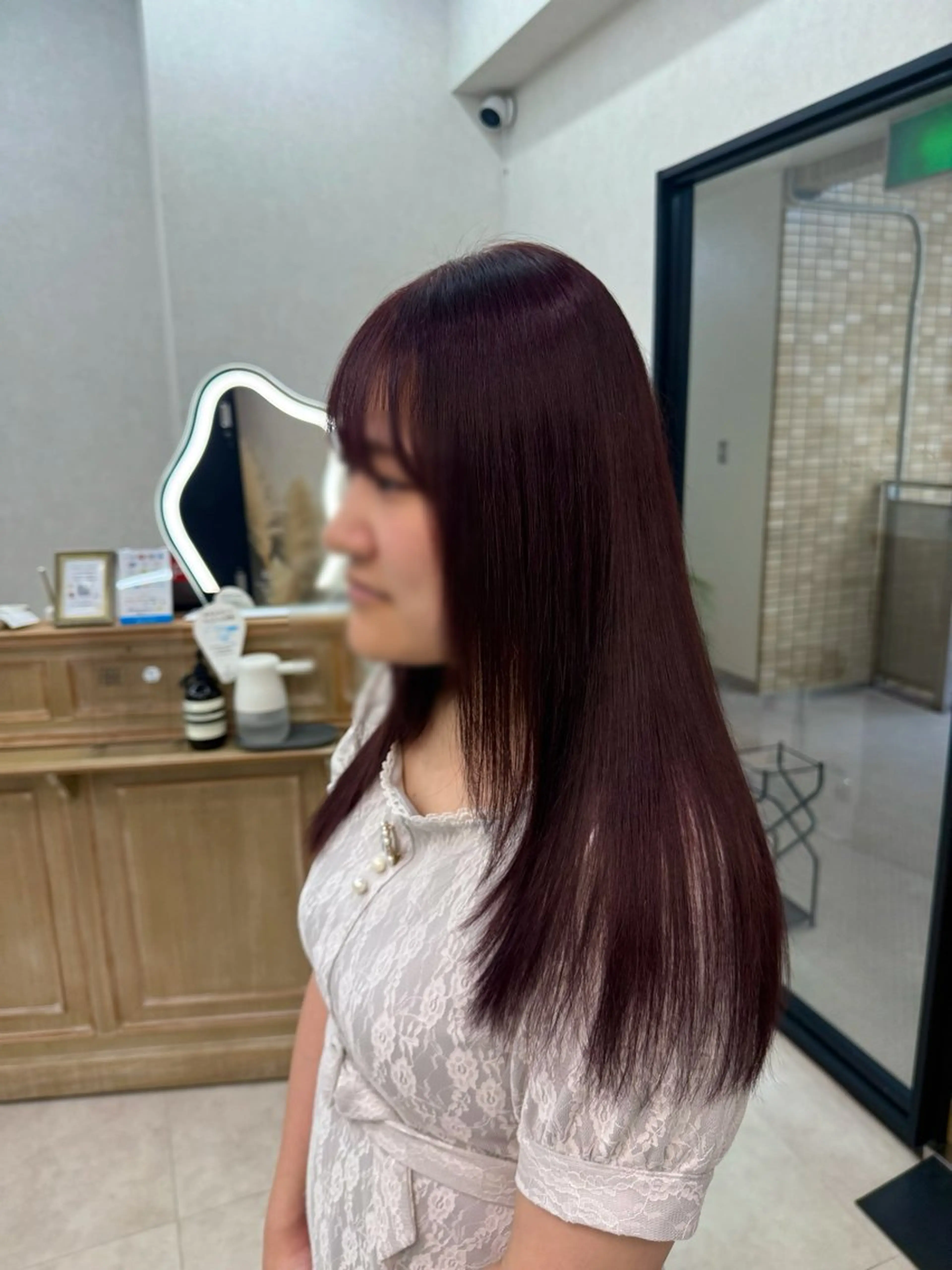 ロング カラー レッドカラー ヘアカラー 【sui】 maoのヘアスタイル