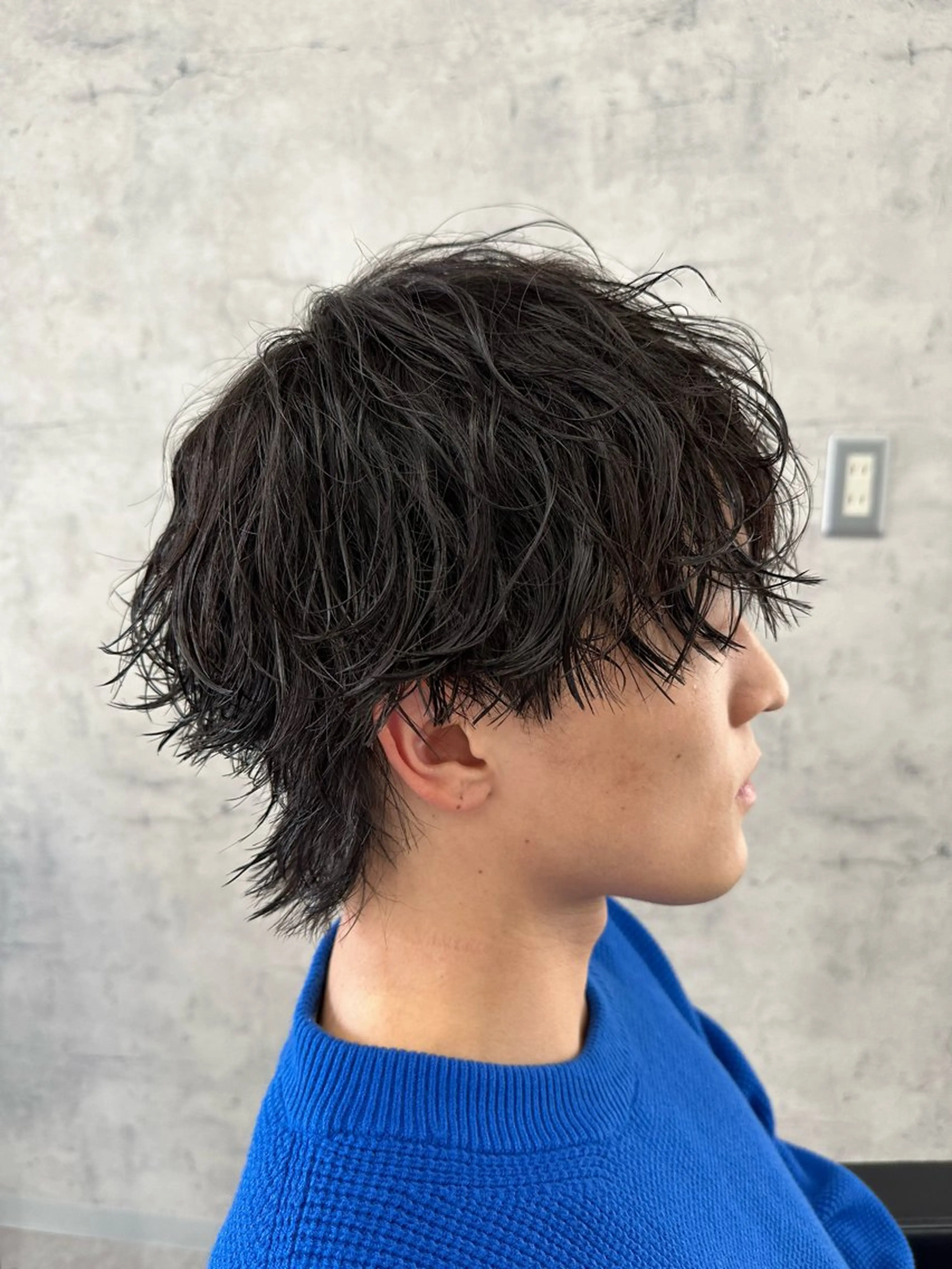 ショート パーマ メンズ メンズパーマ 波巻きパーマ カット パーマ 「パーマ指名No1 🥇」小日向悠のヘアスタイル