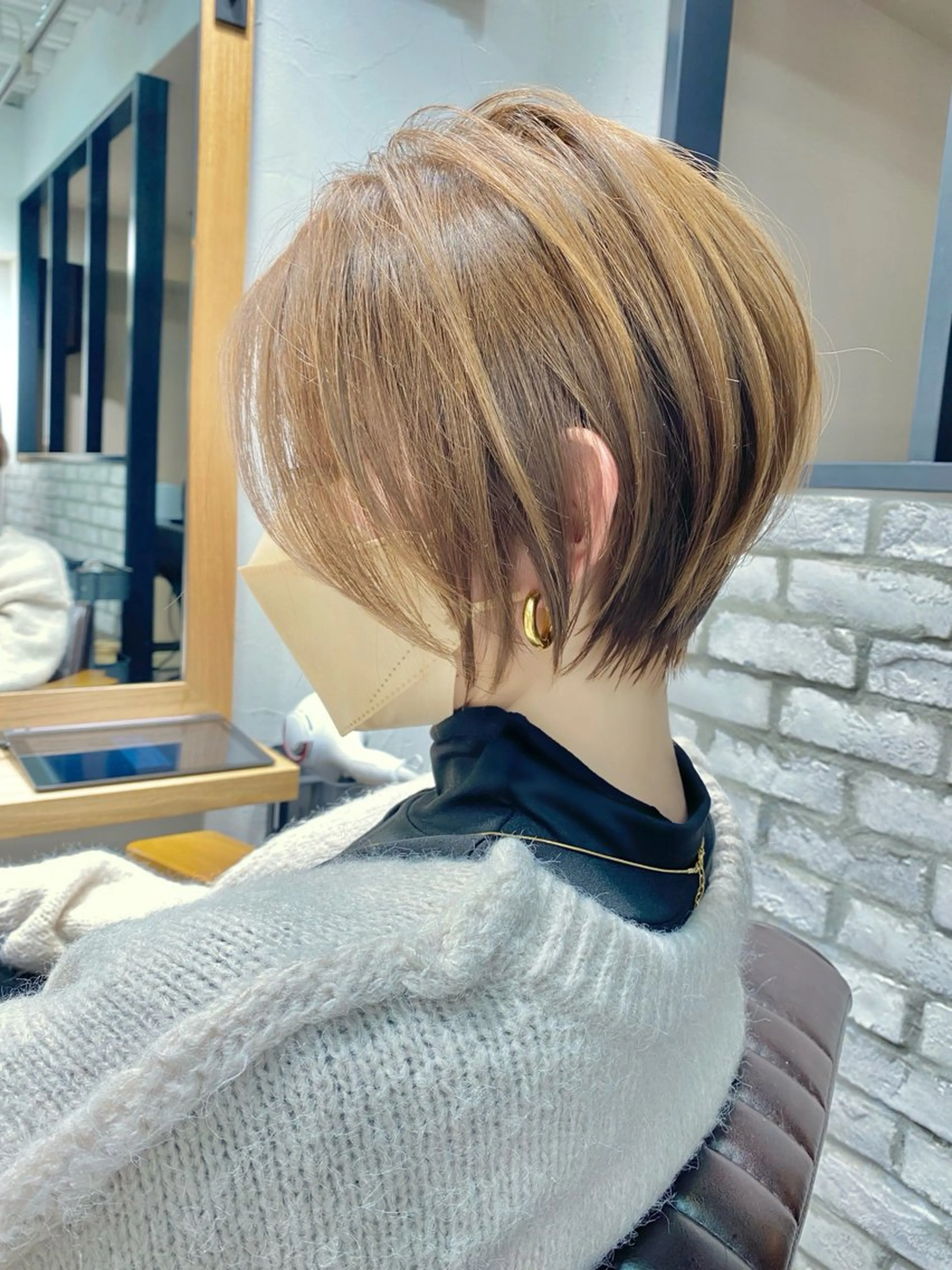 ショート ショートボブ ベリーショート ボブ ショートヘア 無料カットモデル/ 大人ショート/荒砂のヘアスタイル