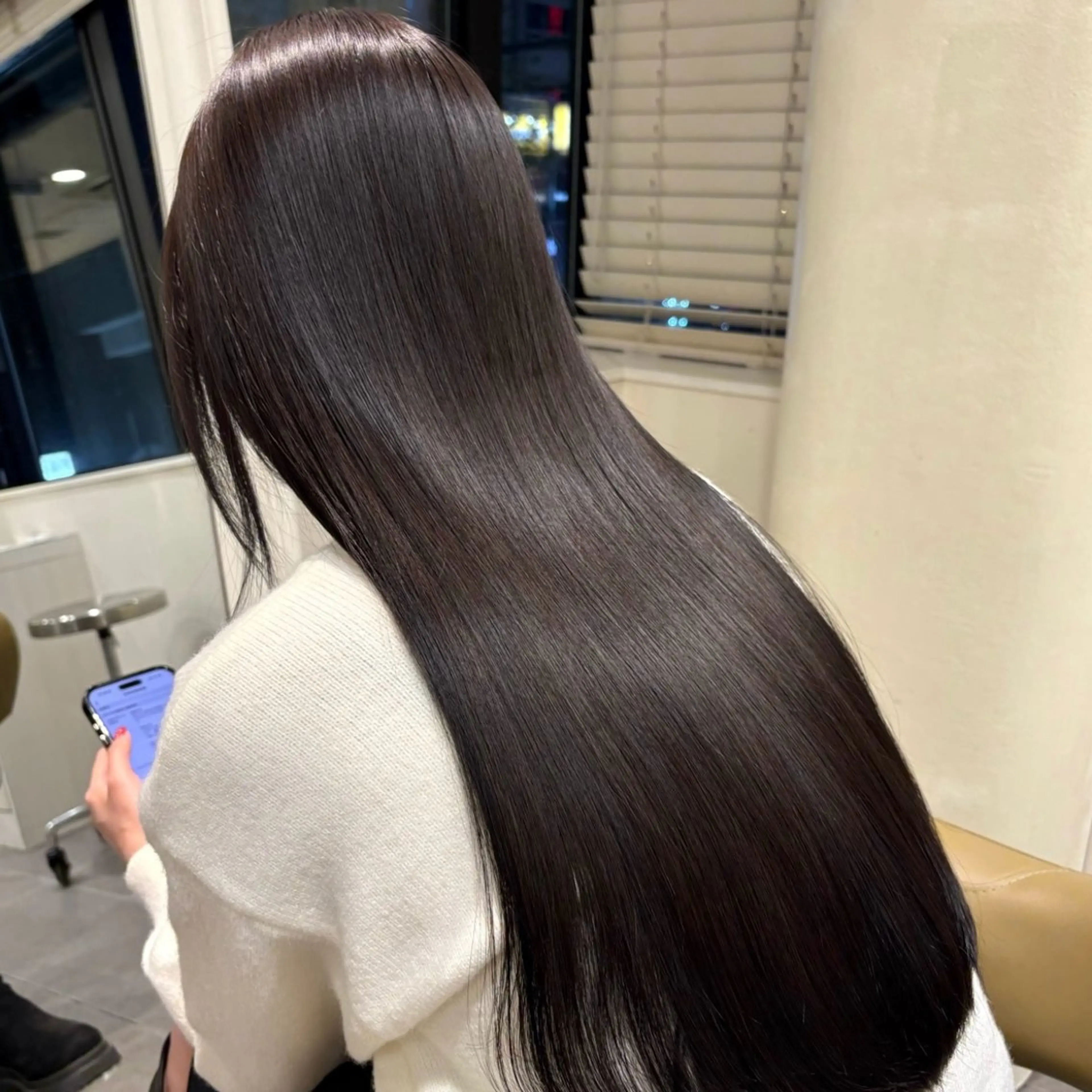 🫐寒色カラー＋質感再生エアンストリートメント🫐の写真