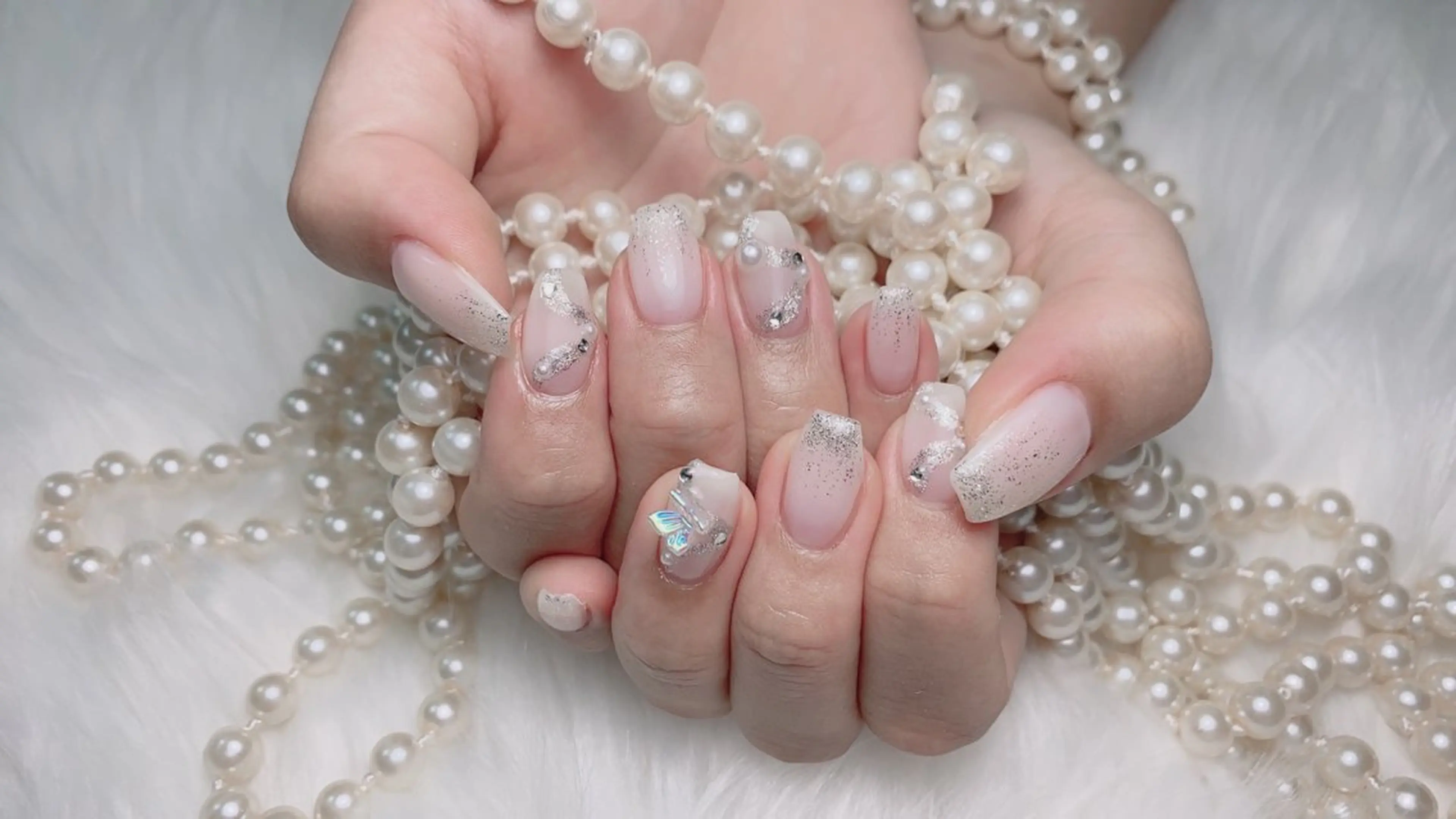 ネイル ハンドネイル オーシャン スカルプネイルサロンのネイルデザイン