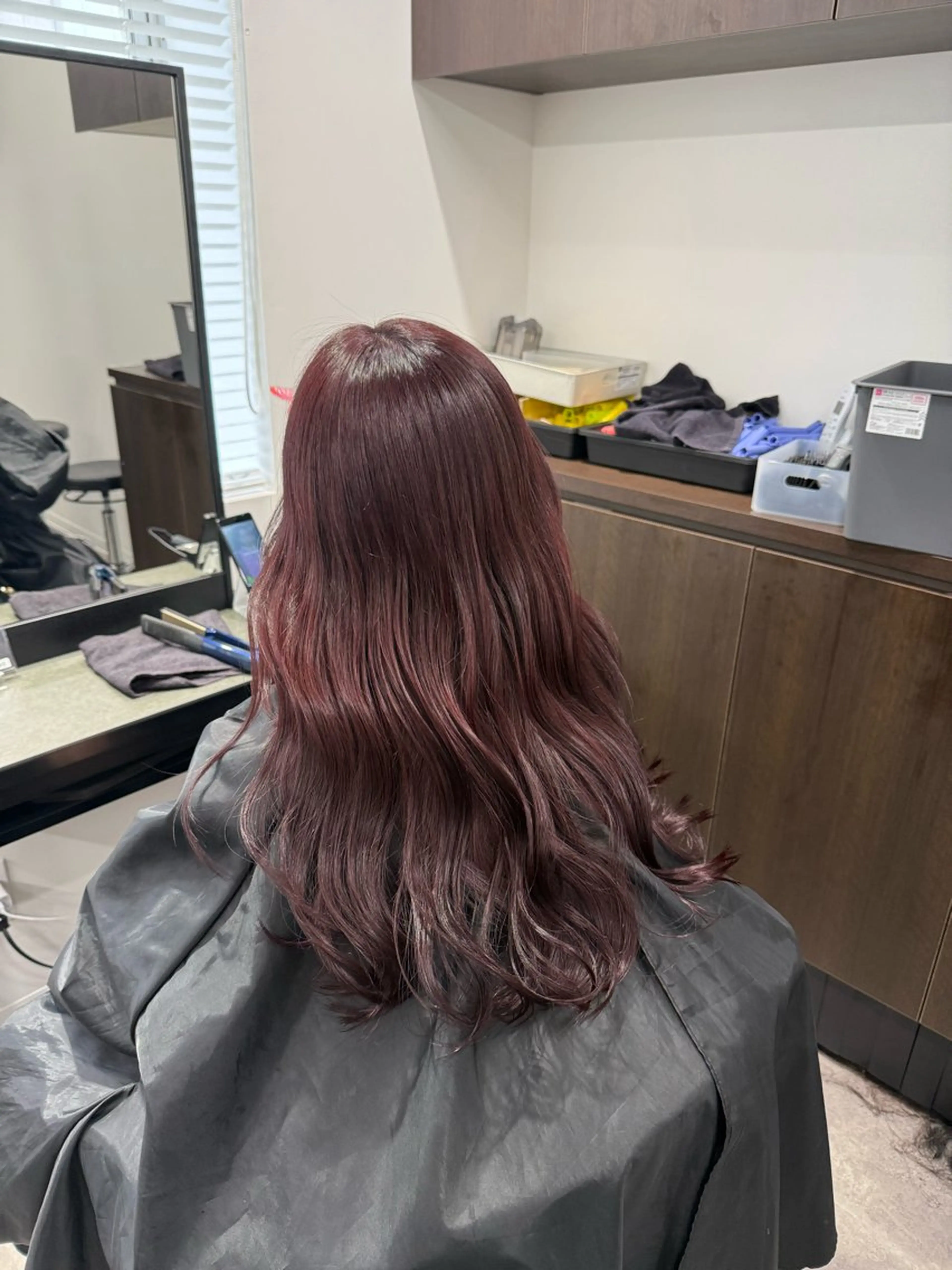 ロング カラー ヘアアレンジ ヘアカラー トリートメント 💗暖色特化ピンク/ 赤髪💗HARUNAのヘアスタイル