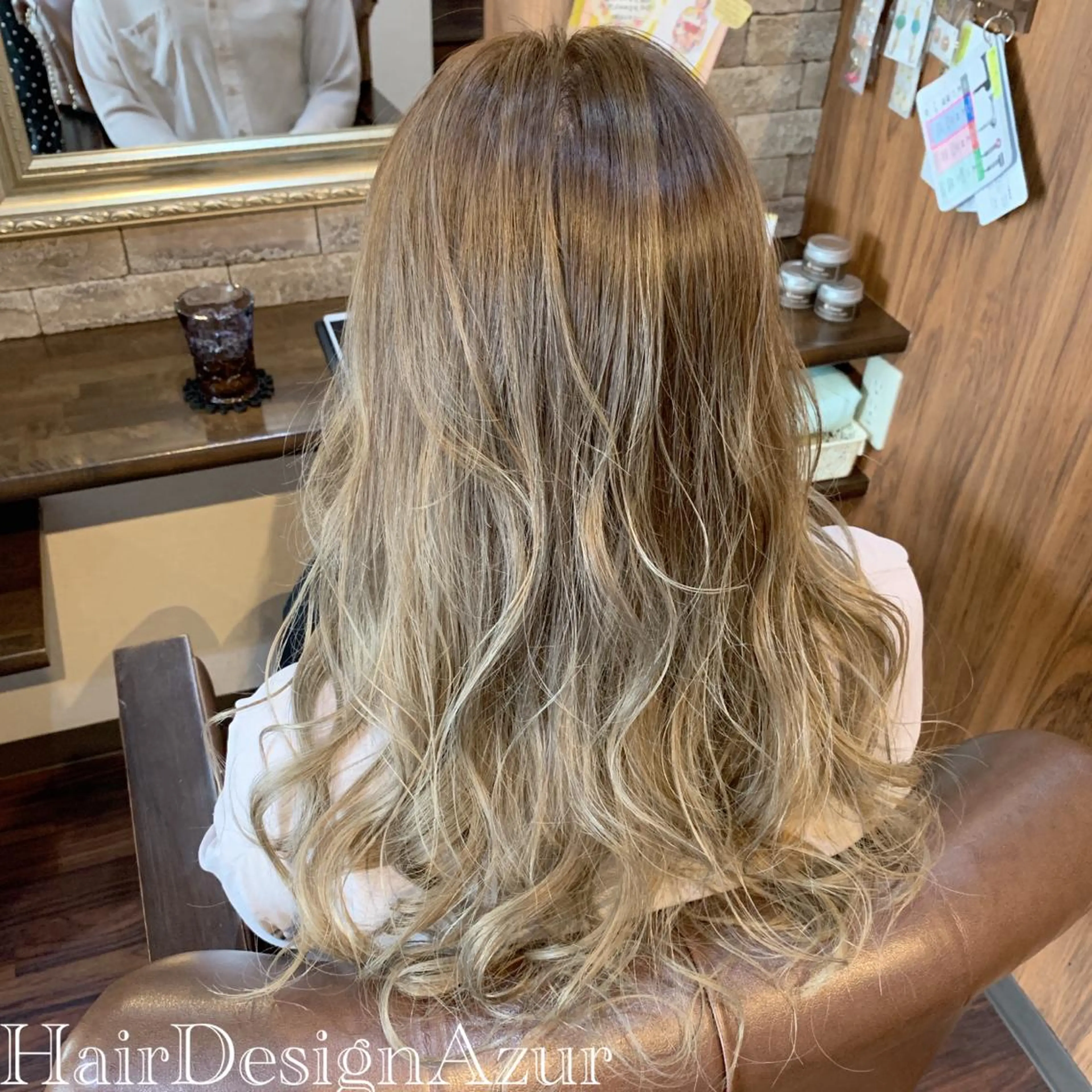 ロング カラー HairDesign Azurのヘアスタイル