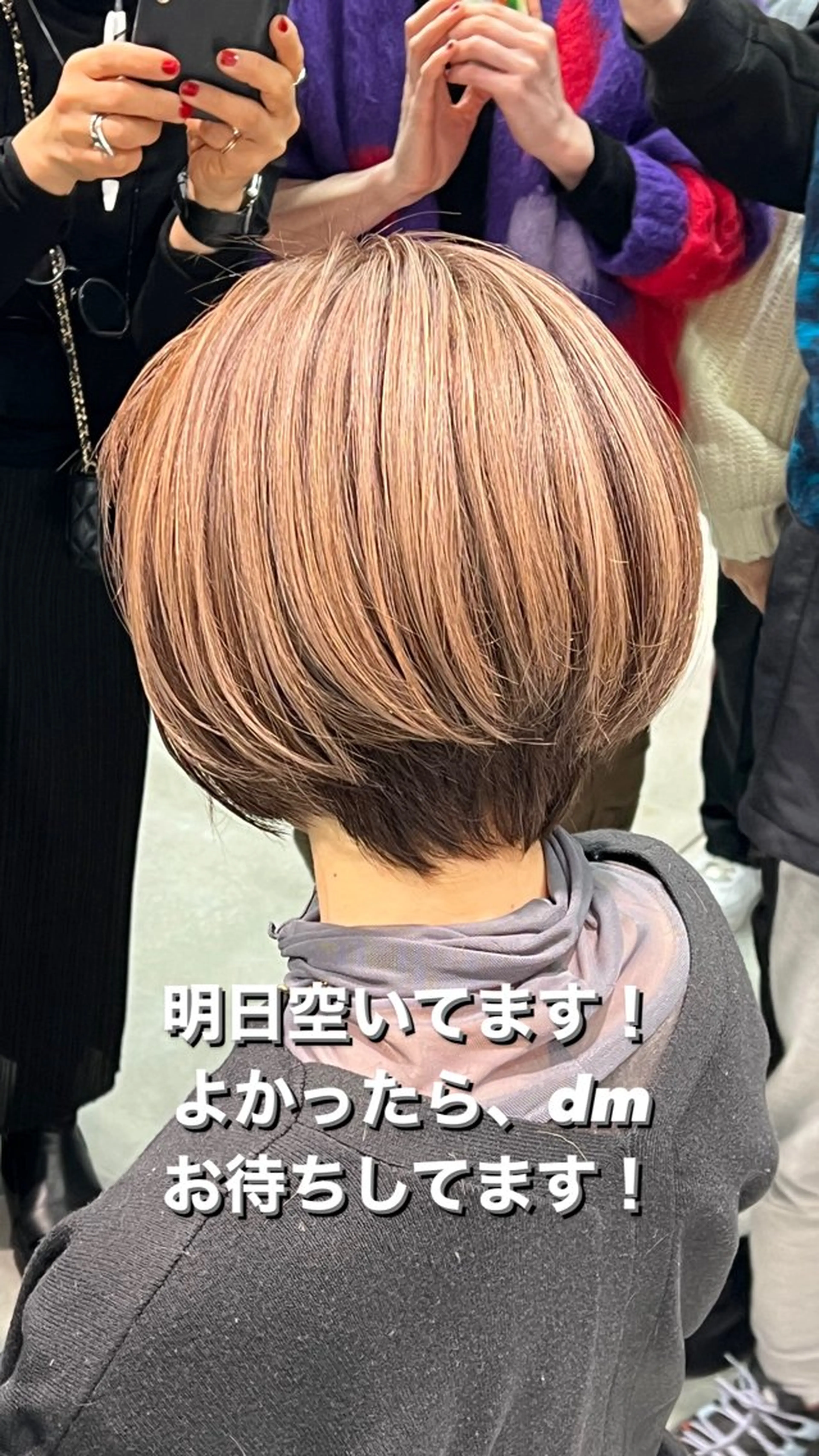 ミディアム カラー パーマ ヘアアレンジ メンズ ヘアカラー 堀井 凌平のヘアスタイル