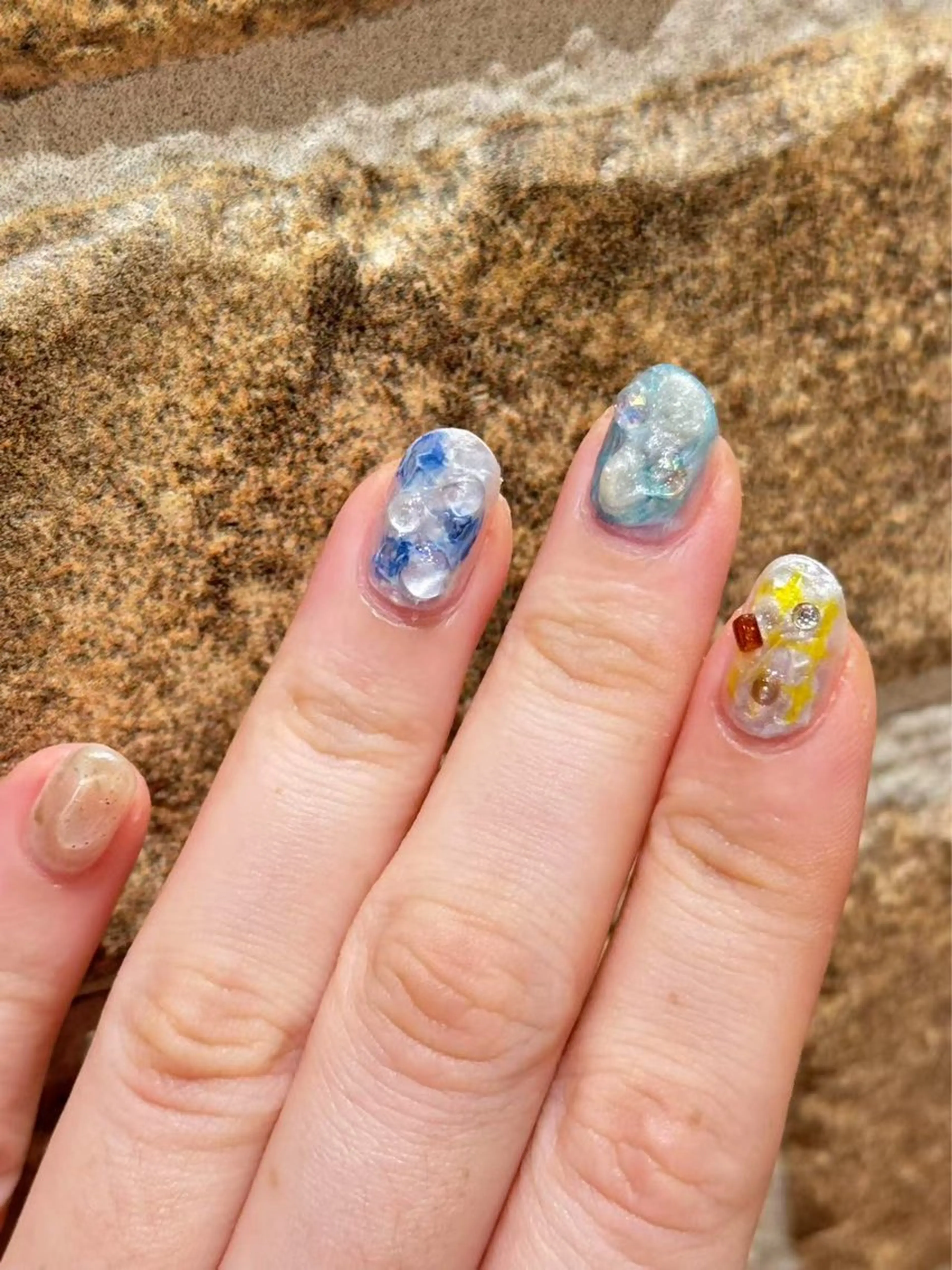 ネイル ハンドネイル 🎀フェイ フェイ🫧💗のネイルデザイン