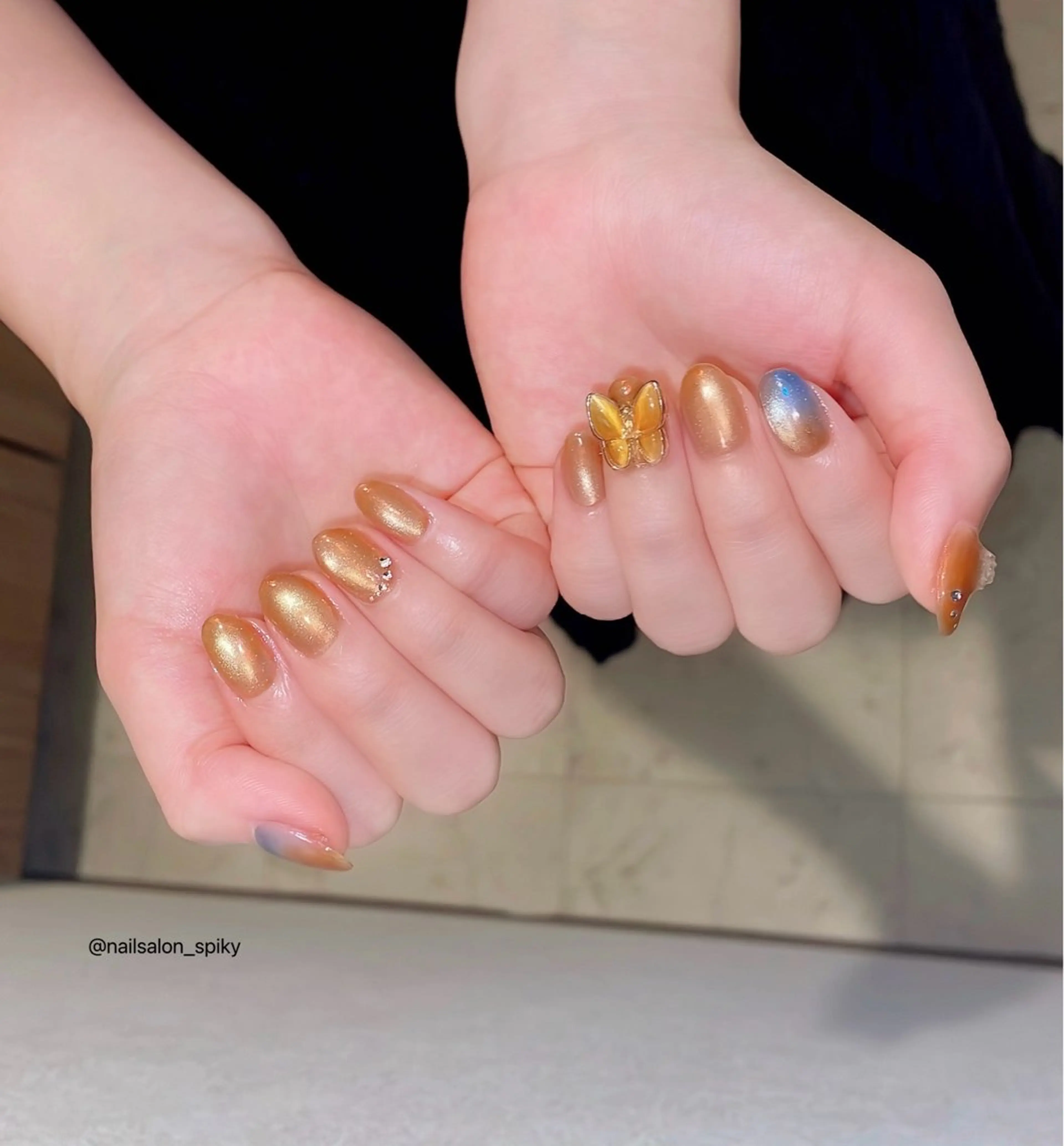 ネイル ハンドネイル Spiky とうげ ふうかのネイルデザイン