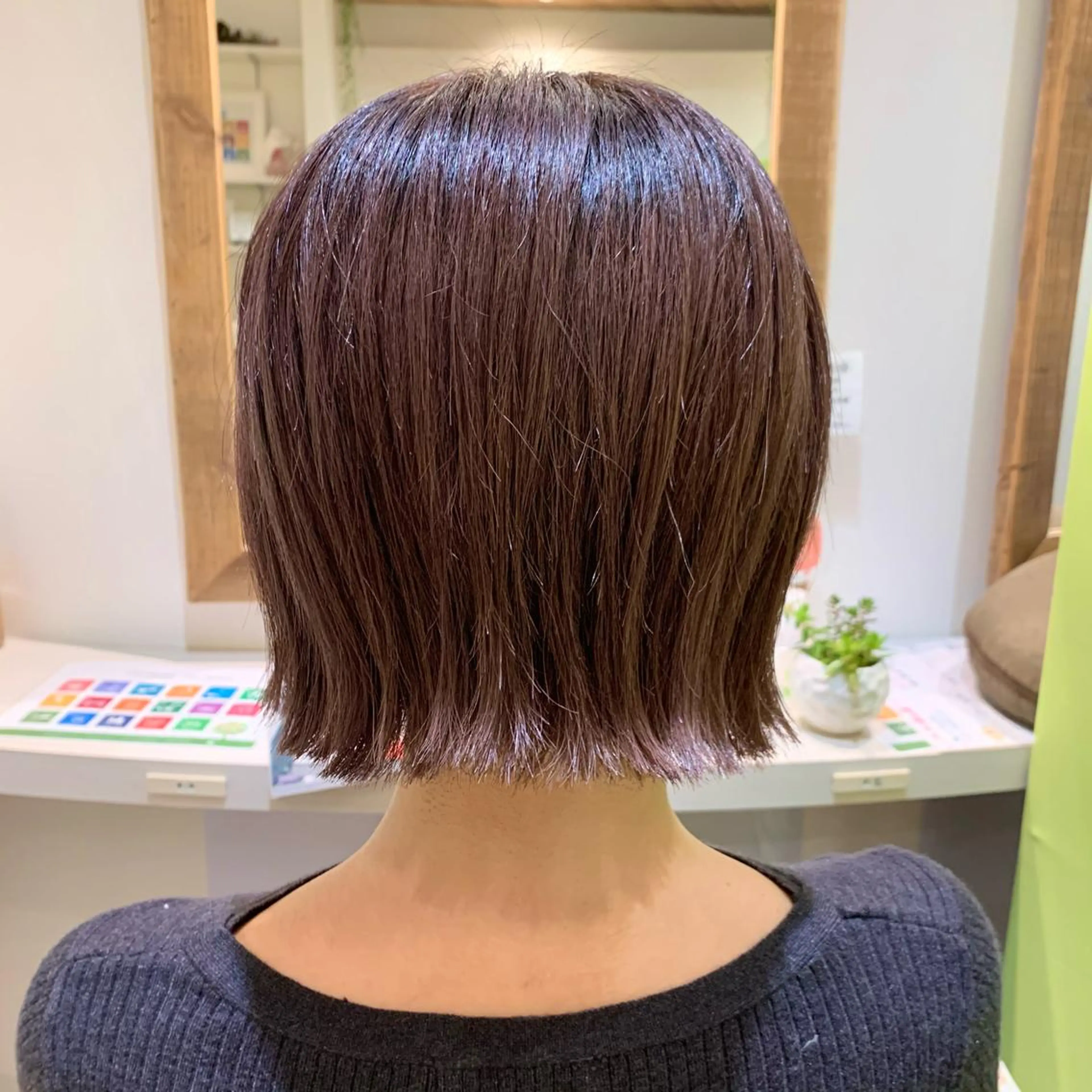 ショート カラー ブラウンカラー イルミナカラー ピンクカラー ピンクブラウン ヘアカラー ショート×カラー 🦊堀米早紀【荻窪】のマツエク・マツパデザイン