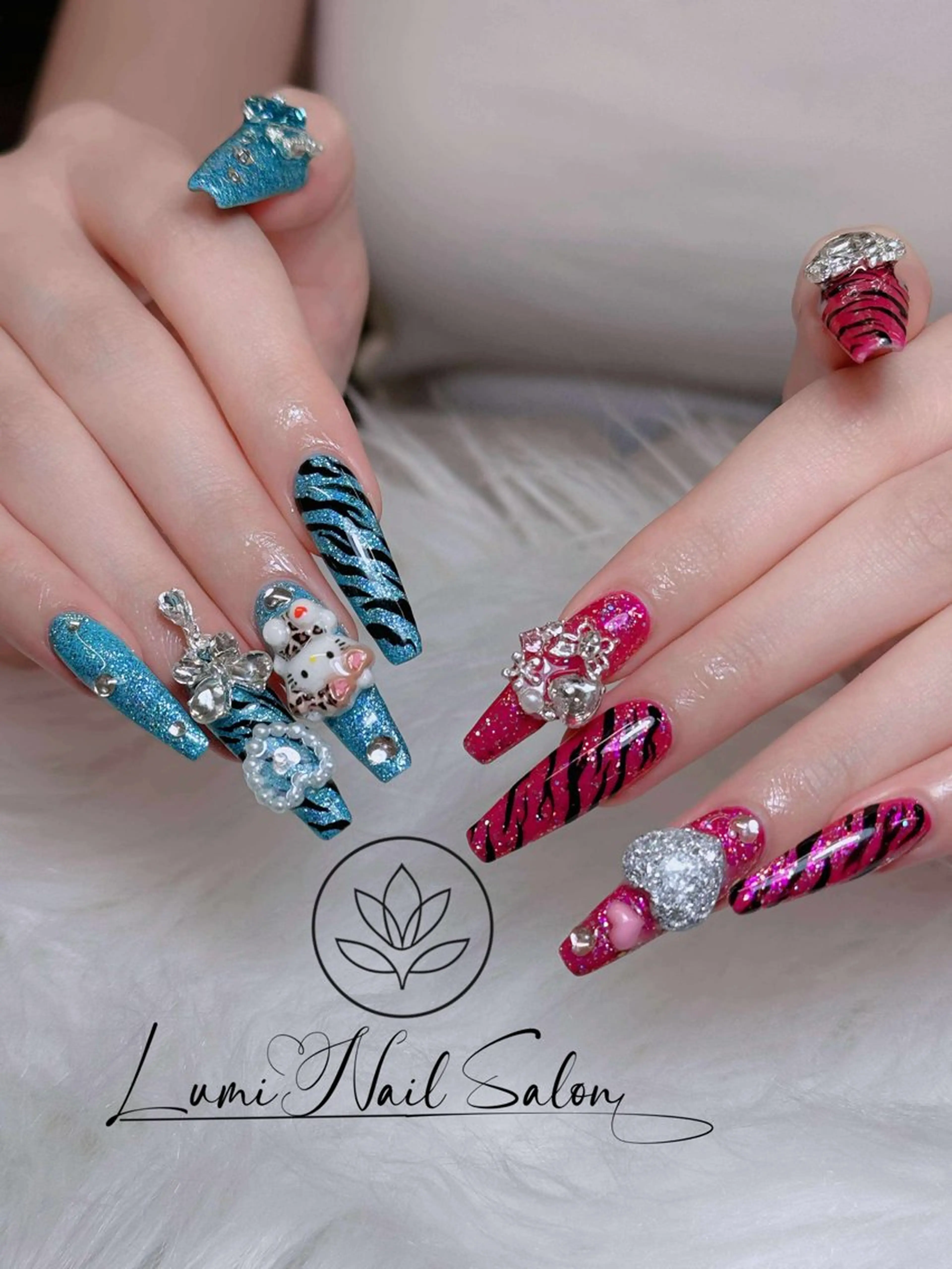 ネイル オーロラネイル チークネイル フットネイル フレンチネイル 韓国ネイル ハンドネイル Lumi Nailのネイルデザイン