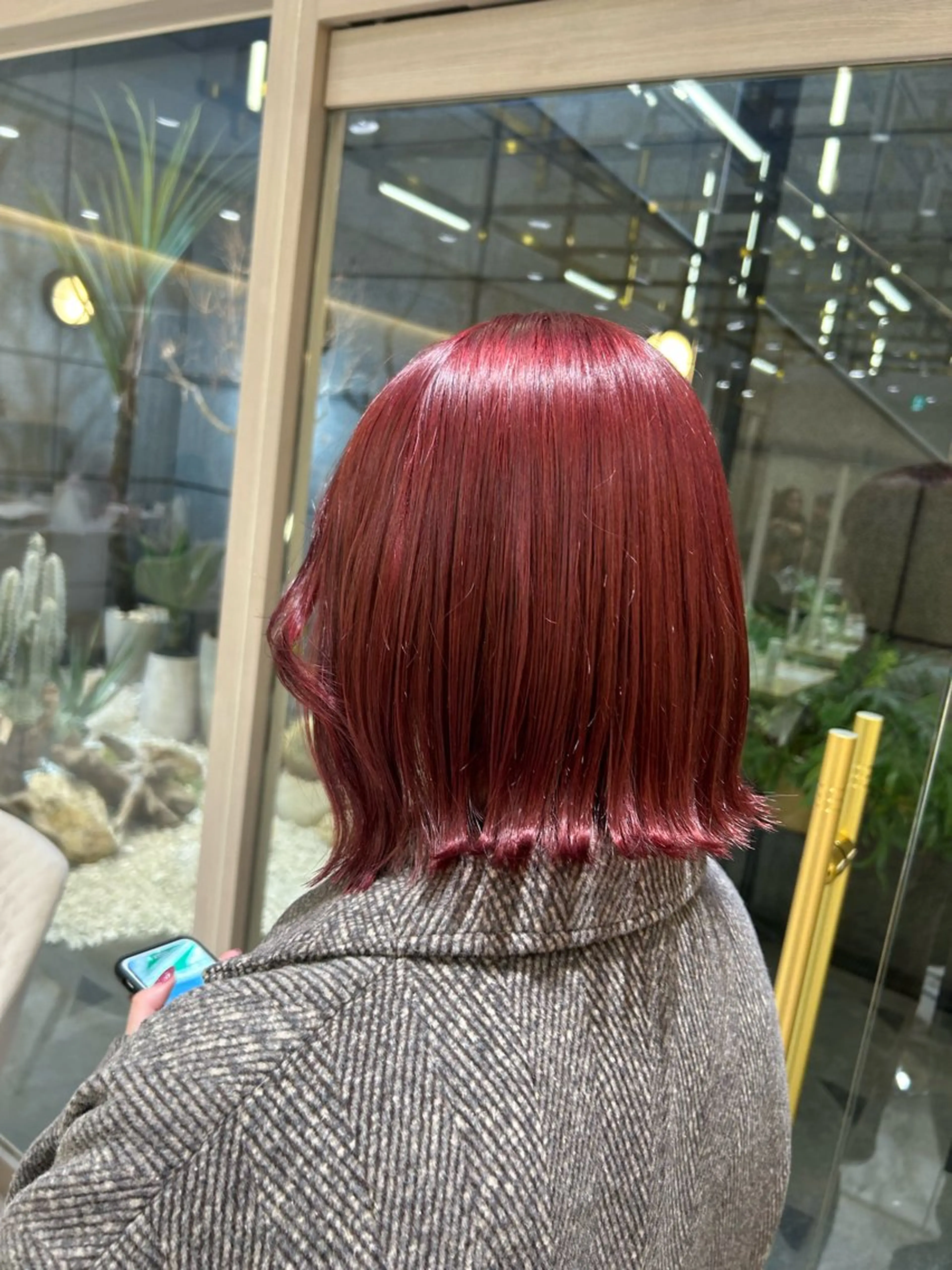 ミディアム ヘアカラー 🇰🇷韓国スタイル /束間まつげ🎀ミキのヘアスタイル