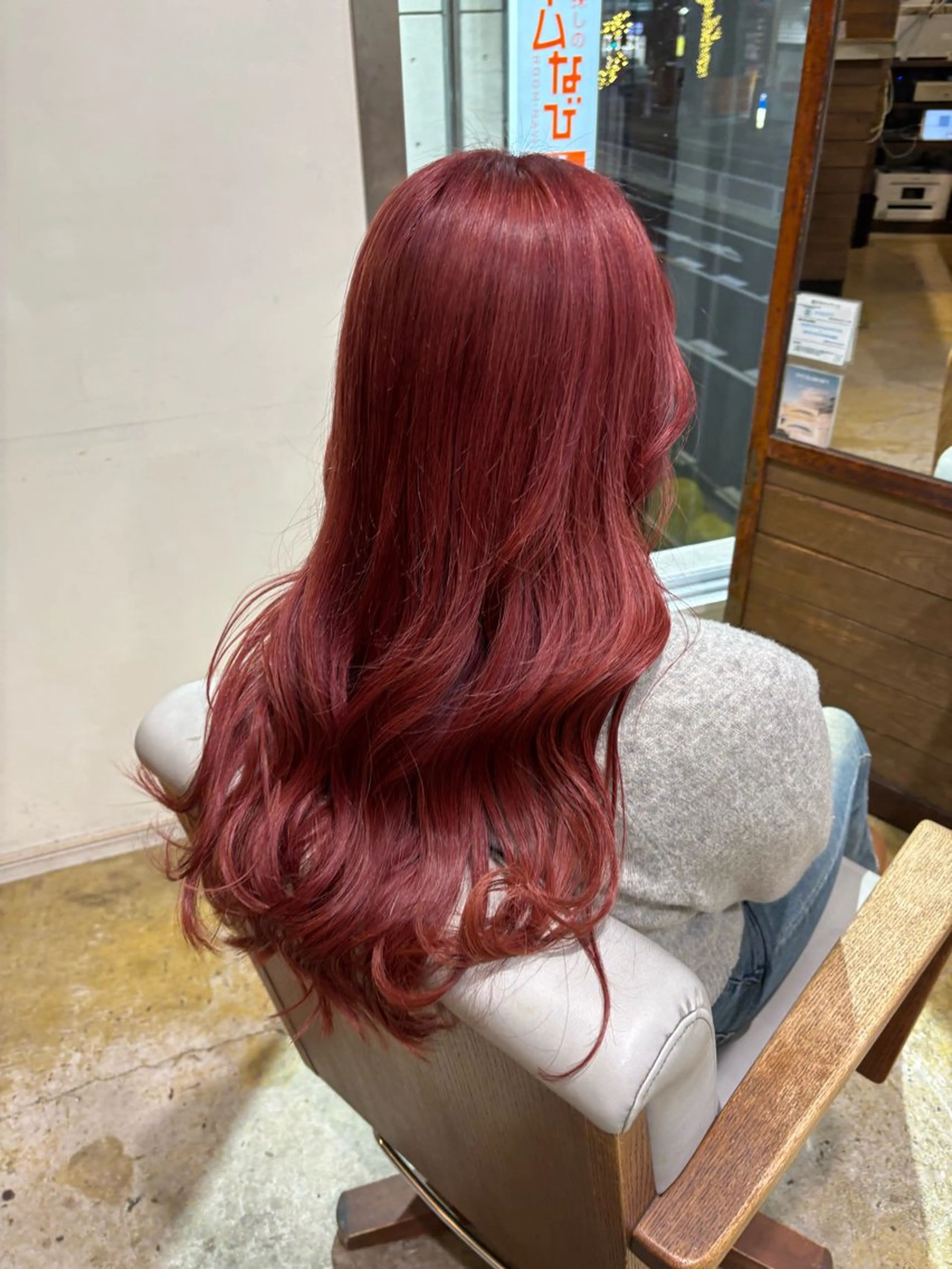 カラー レッドカラー 伊藤 優衣 /カットモデル名古屋のヘアスタイル