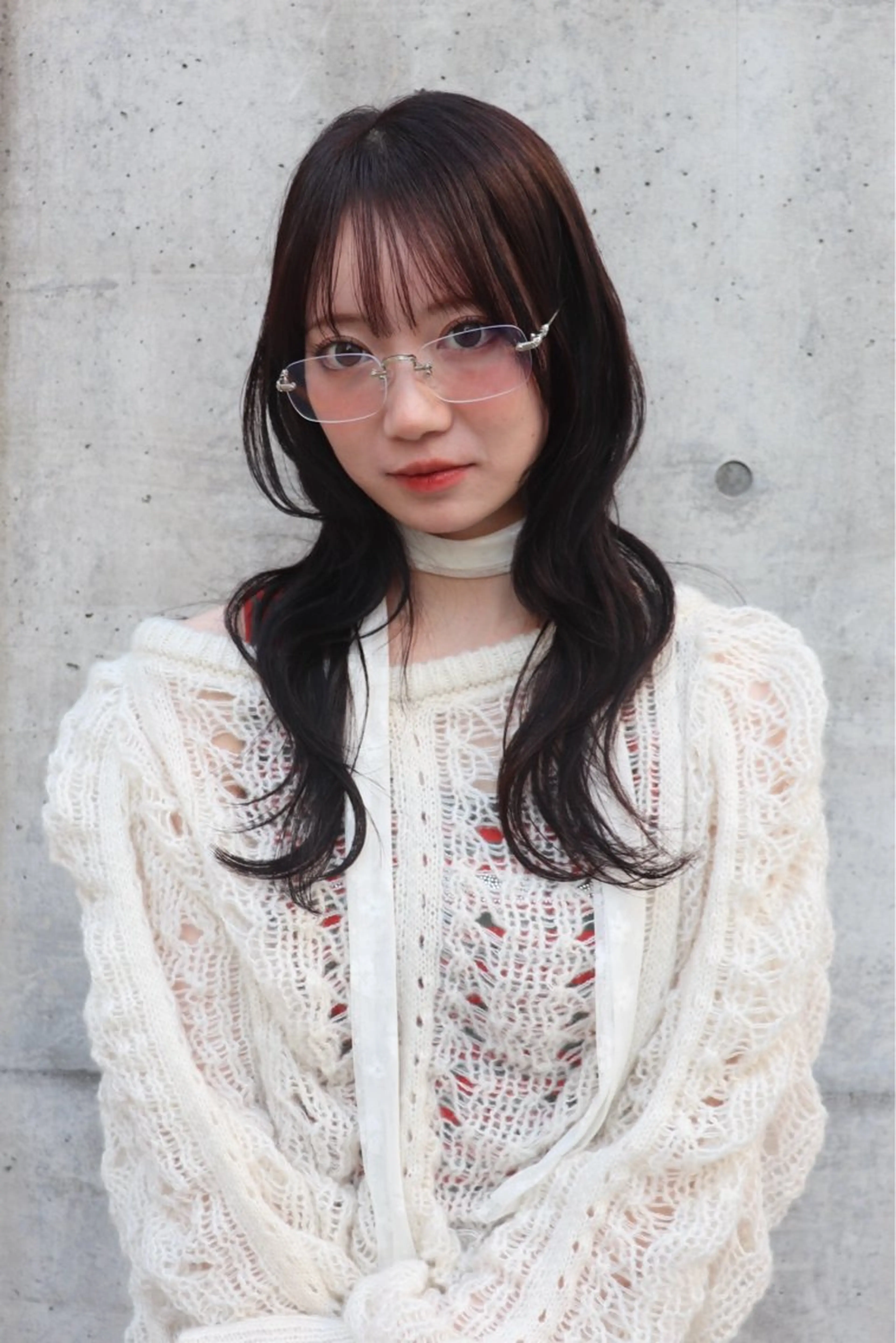 ロング ハッシュカット レイヤーカット カット ヘアカラー 愛華 【geep】のヘアスタイル