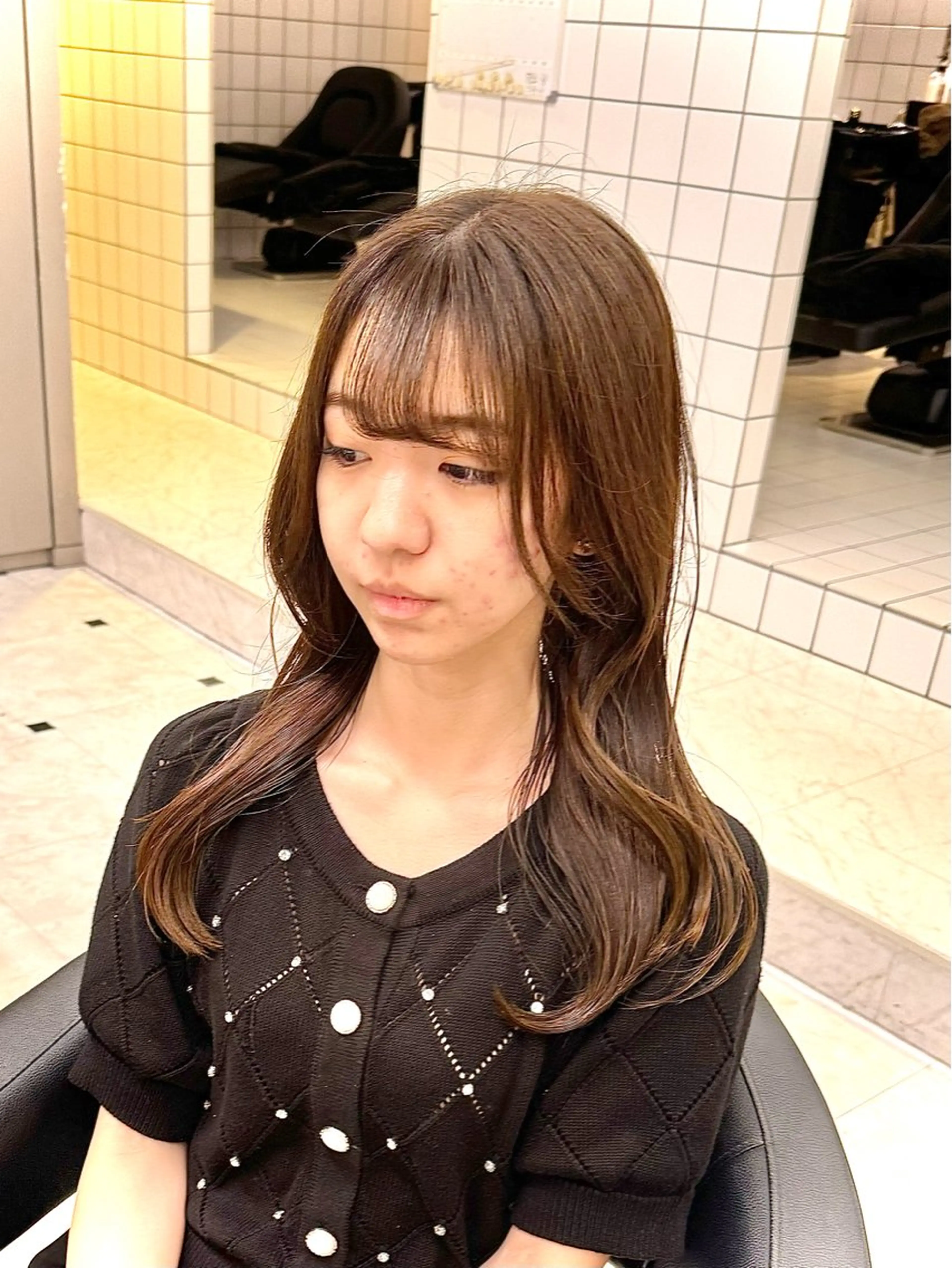 🚺レディースU22限定🚺ワンカラー➕クイック炭酸スパ🫧➕巻き髪orストレート仕上げ✨の写真