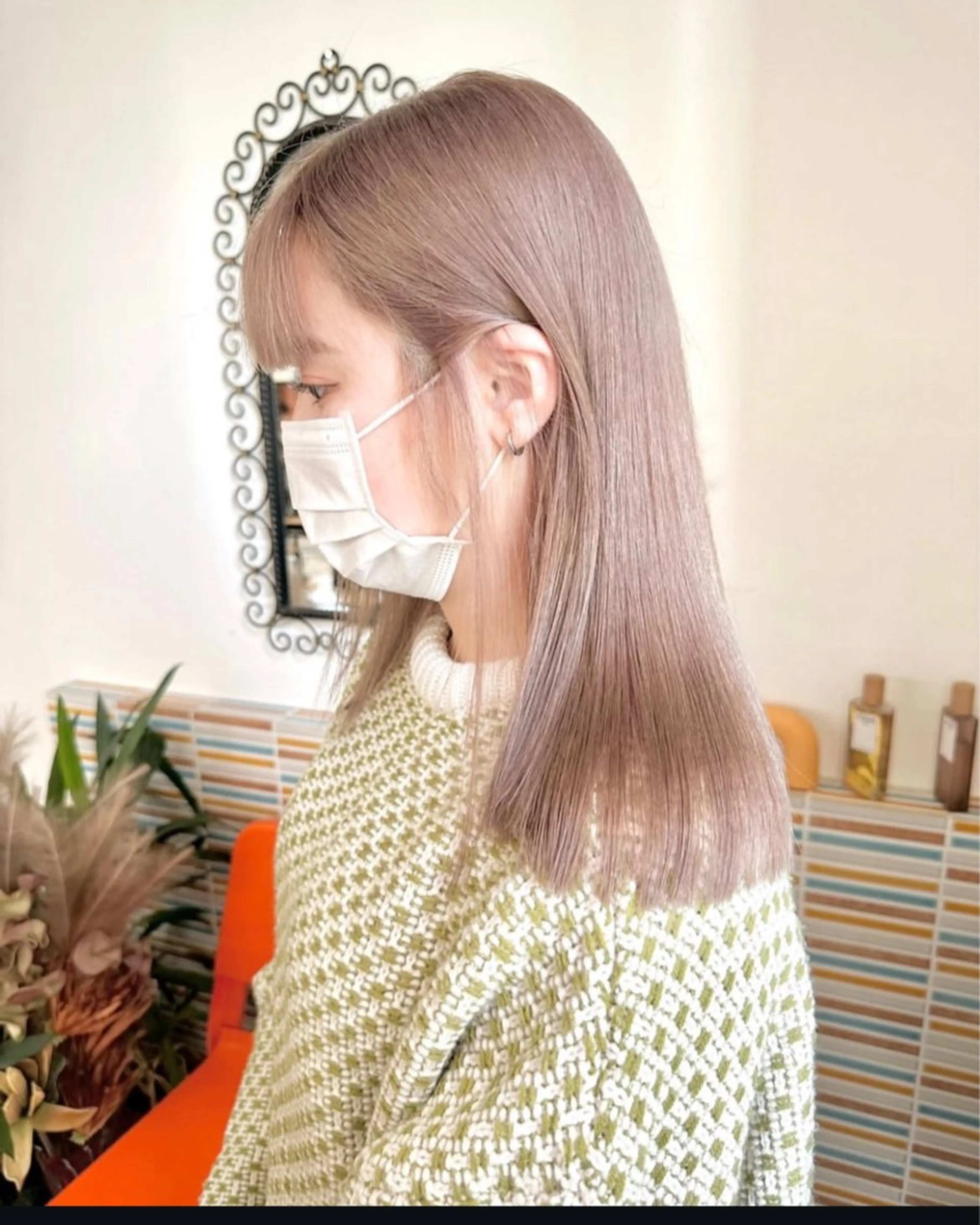 ロング カラー カット ヘアカラー ハイトーン・デザイン 🏆HINOKIのヘアスタイル