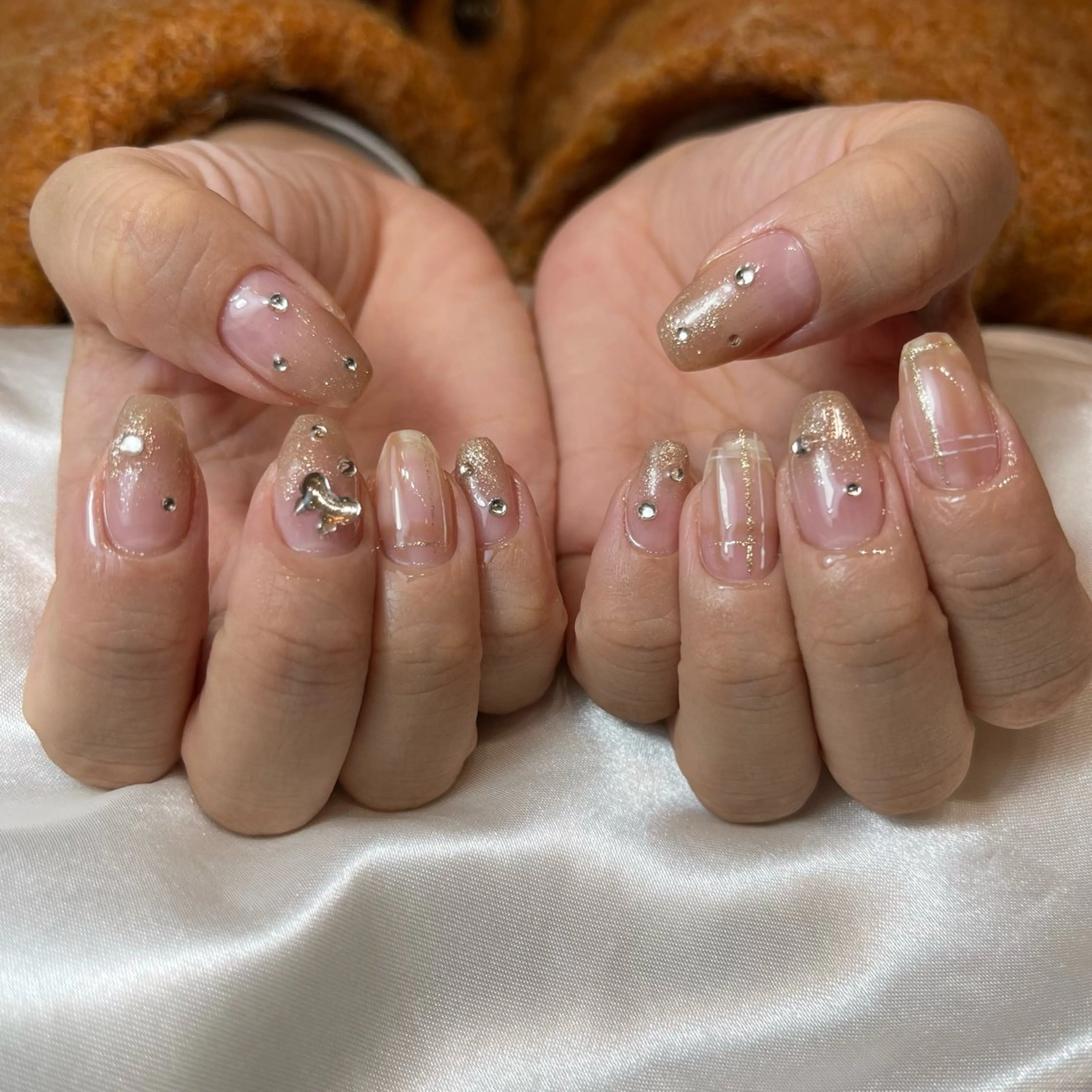 ネイル グラデーション シンプルネイル ハンドネイル salon de Tiara 碧のネイルデザイン