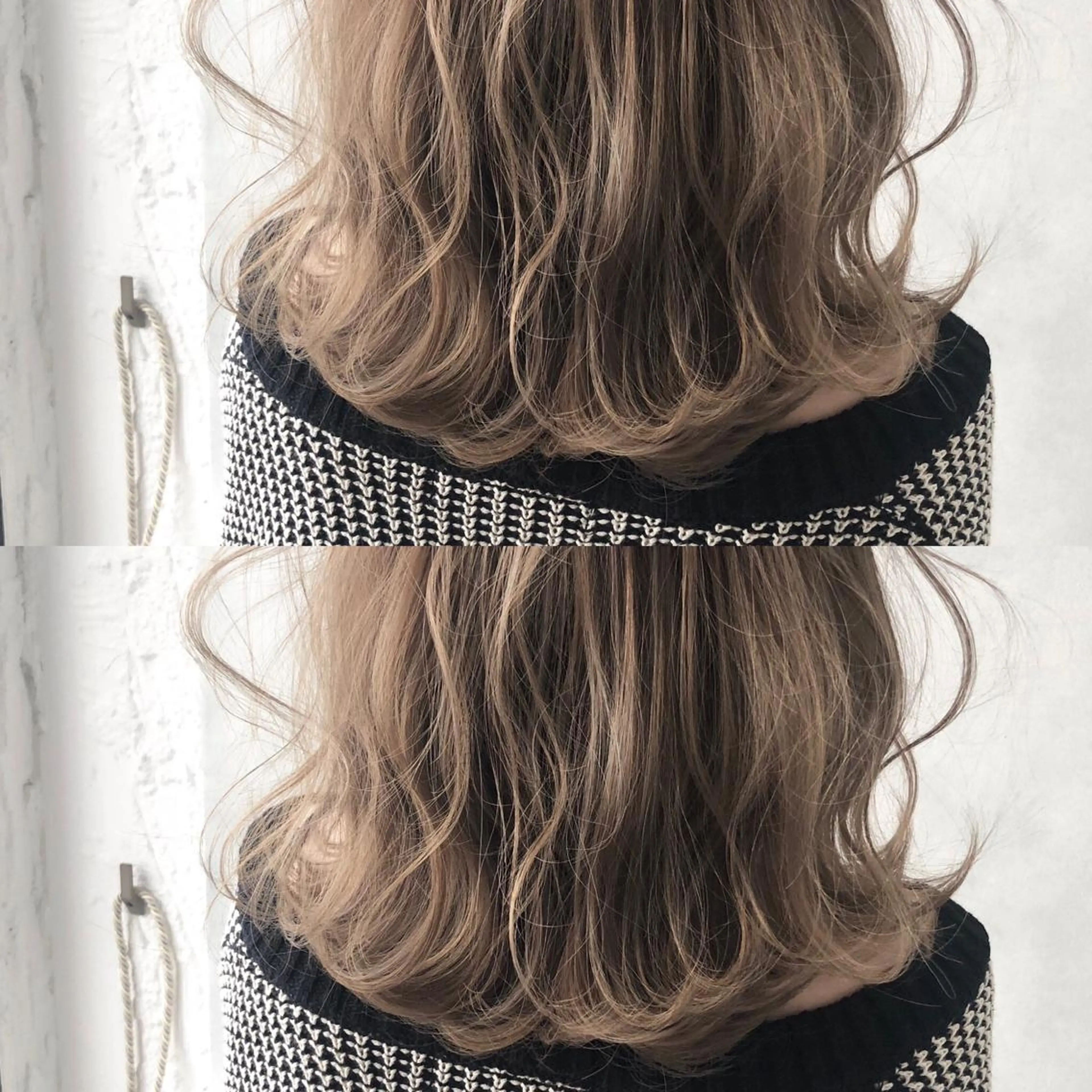 ミディアム ハイライト 小澤大輔 YOLO hairのヘアスタイル