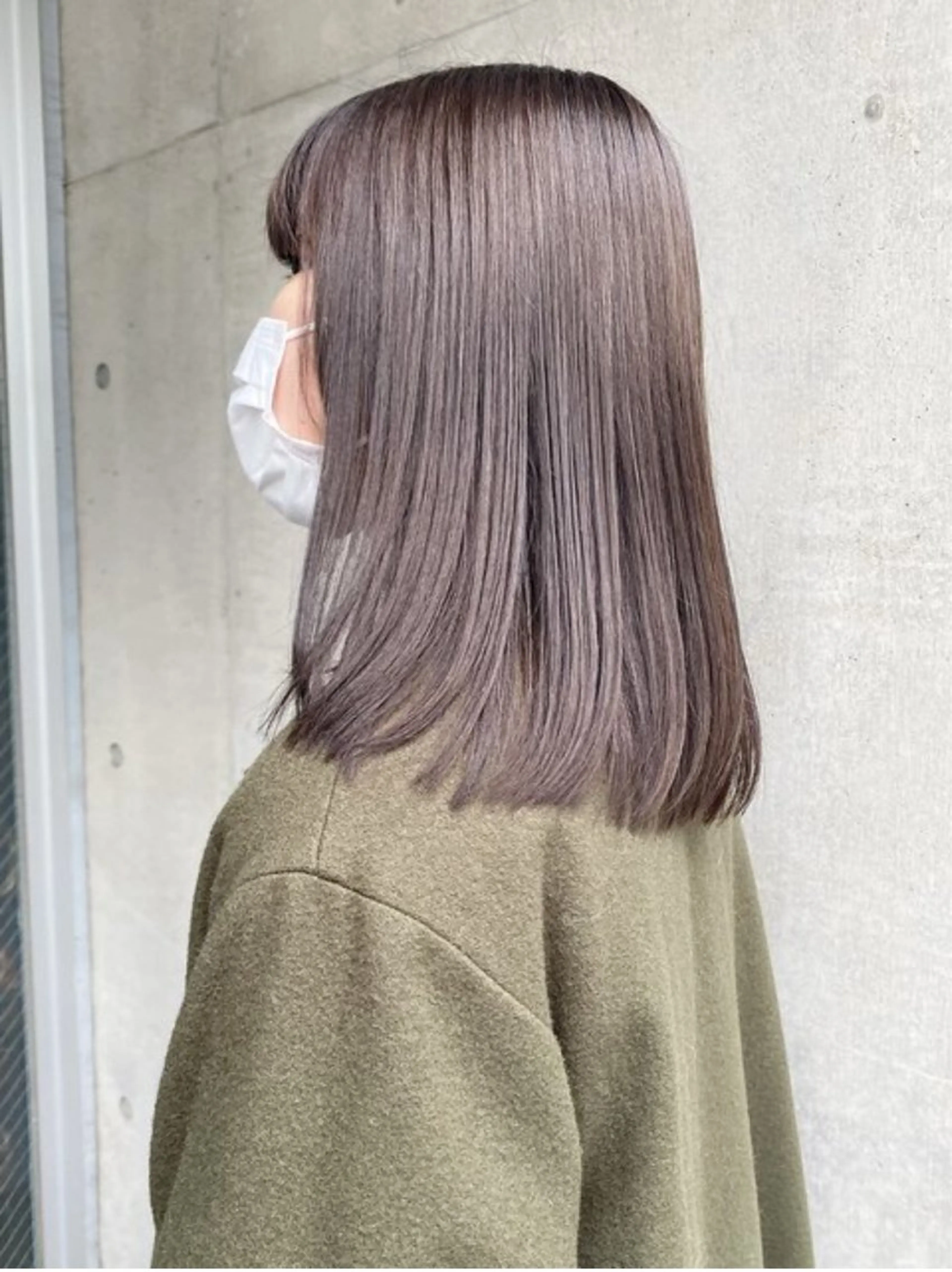 セミロング 髪質改善 トリートメント トリートメント fifthパーマ透明 感カラー✨齊藤晋壱朗のヘアスタイル