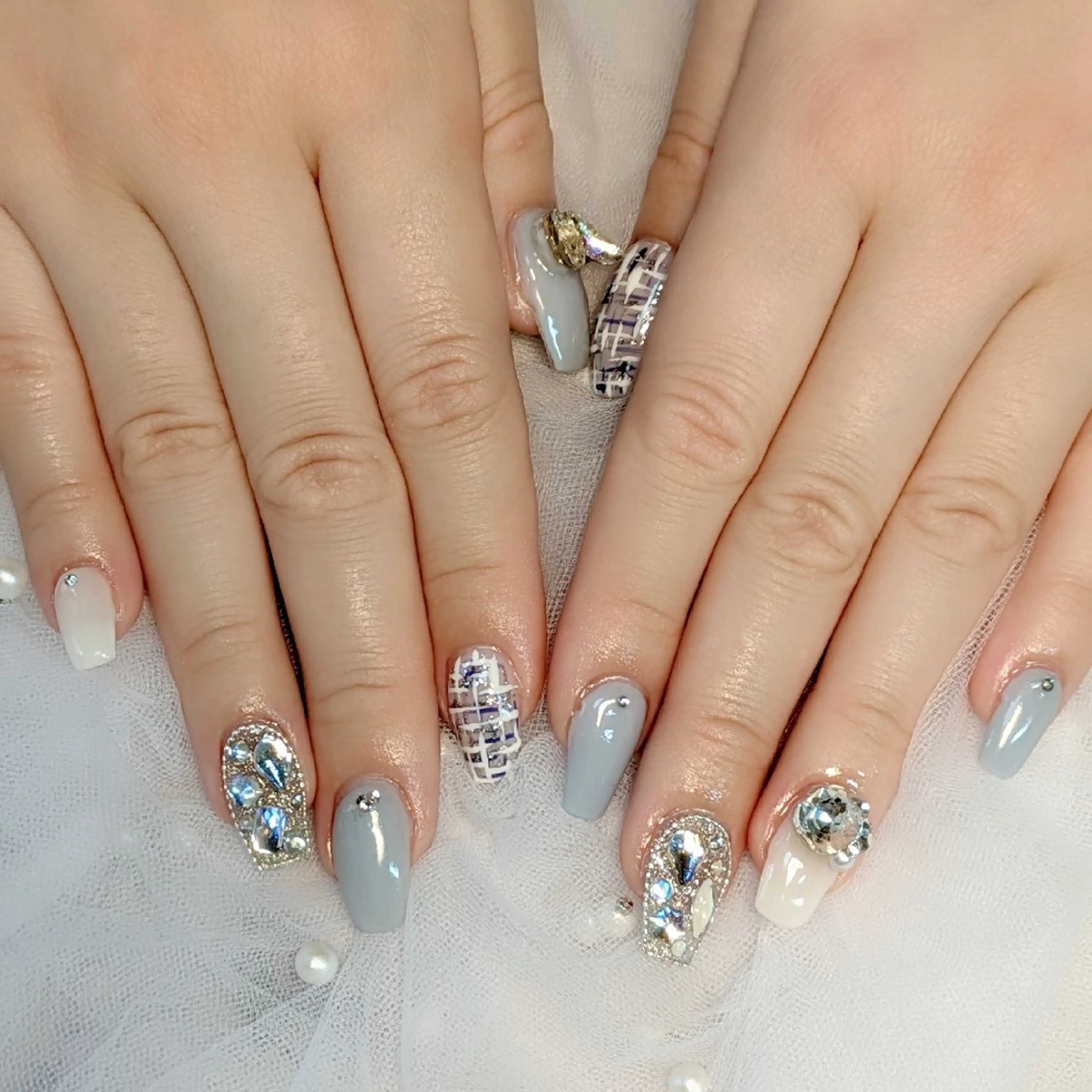 ネイル ロングネイル 持ち込み m&pPrivate nailsalonのネイルデザイン