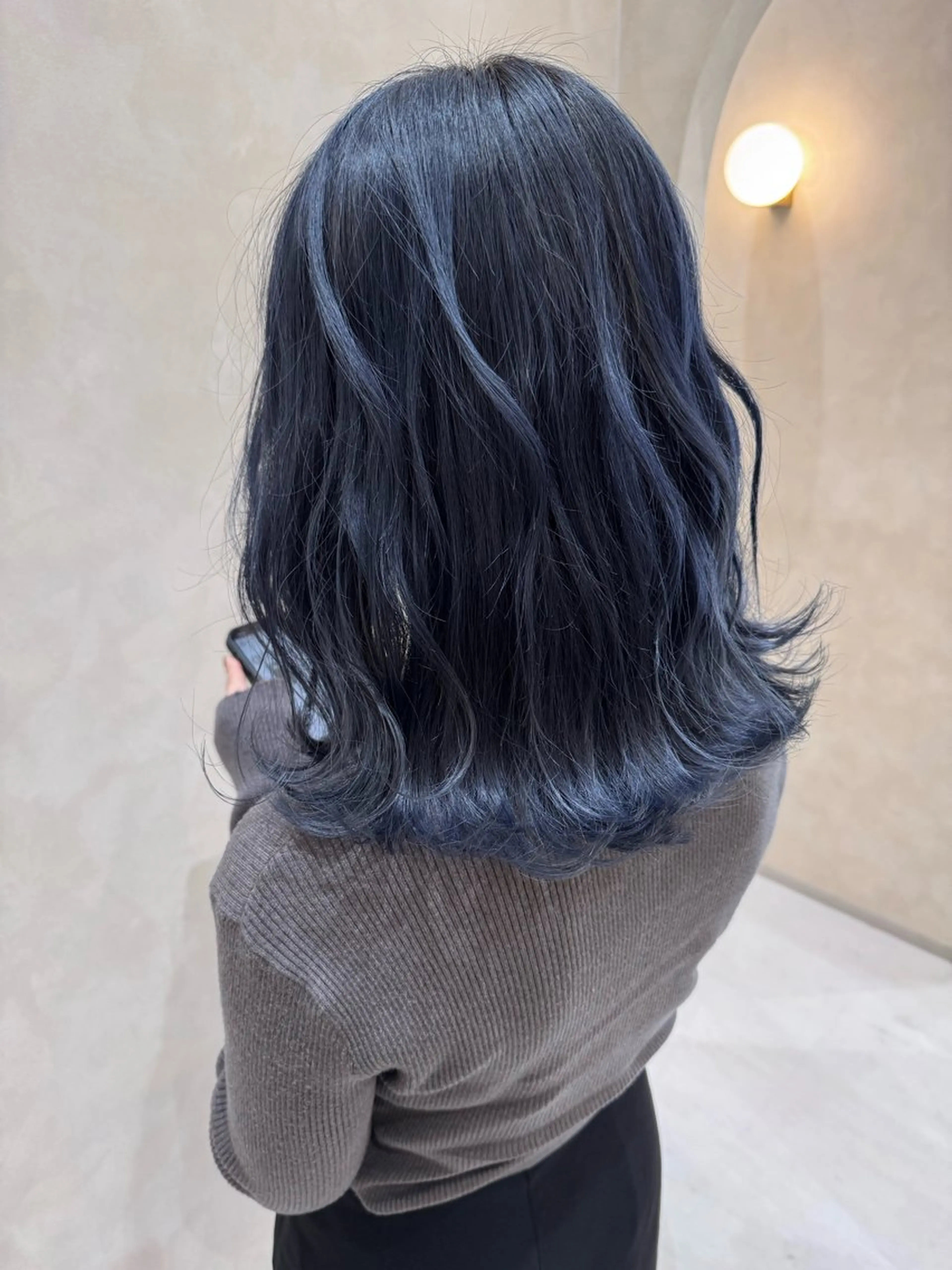 ミディアム ヘアカラー 青木 優磨のヘアスタイル