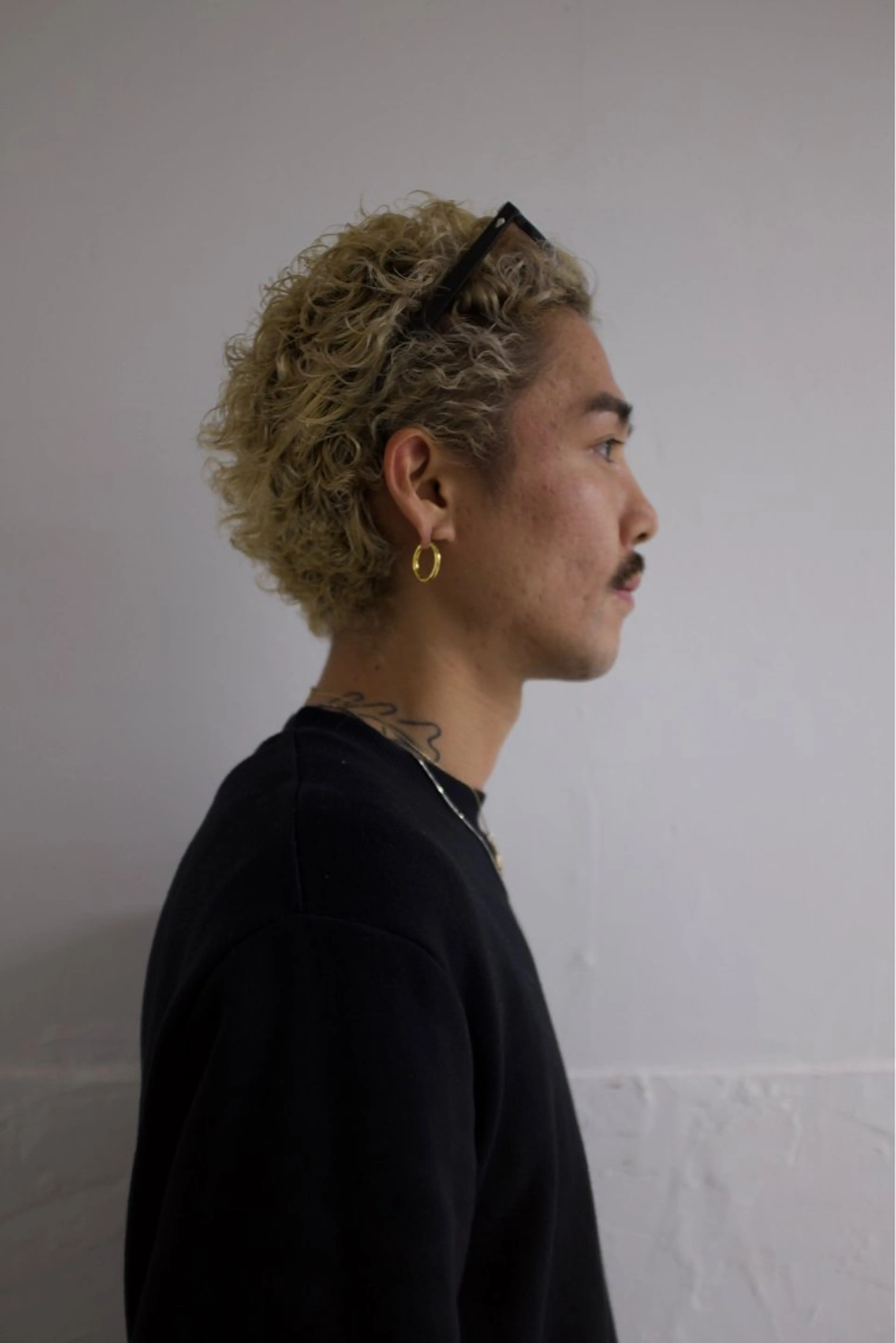 ショート カラー パーマ メンズ カット ヘアカラー パーマ トリートメント runsuns メンズカットリュウジのヘアスタイル