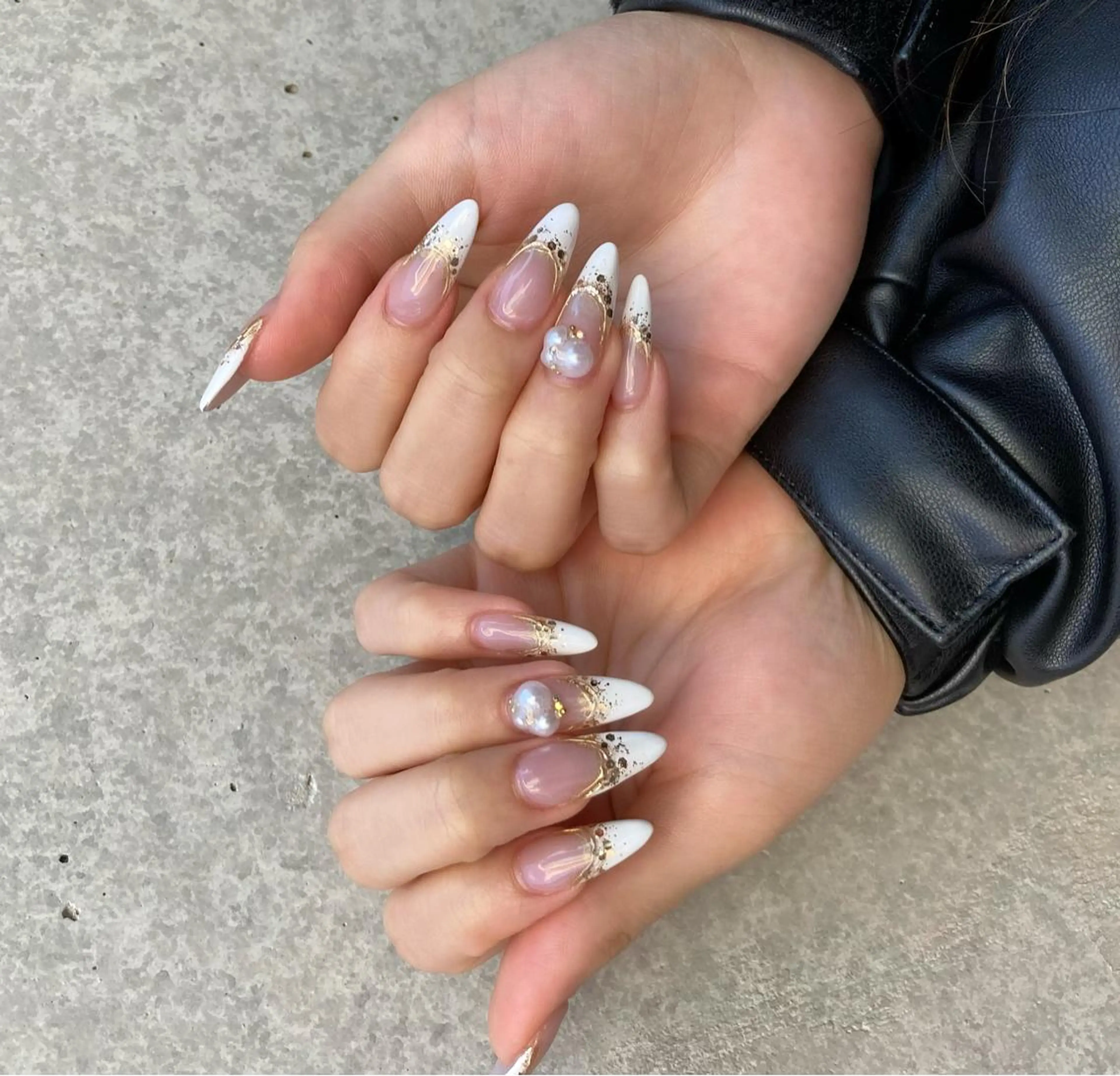 ネイル ミラーネイル 持ち込み スカルプネイル ハンドネイル nail salon Soeurのネイルデザイン