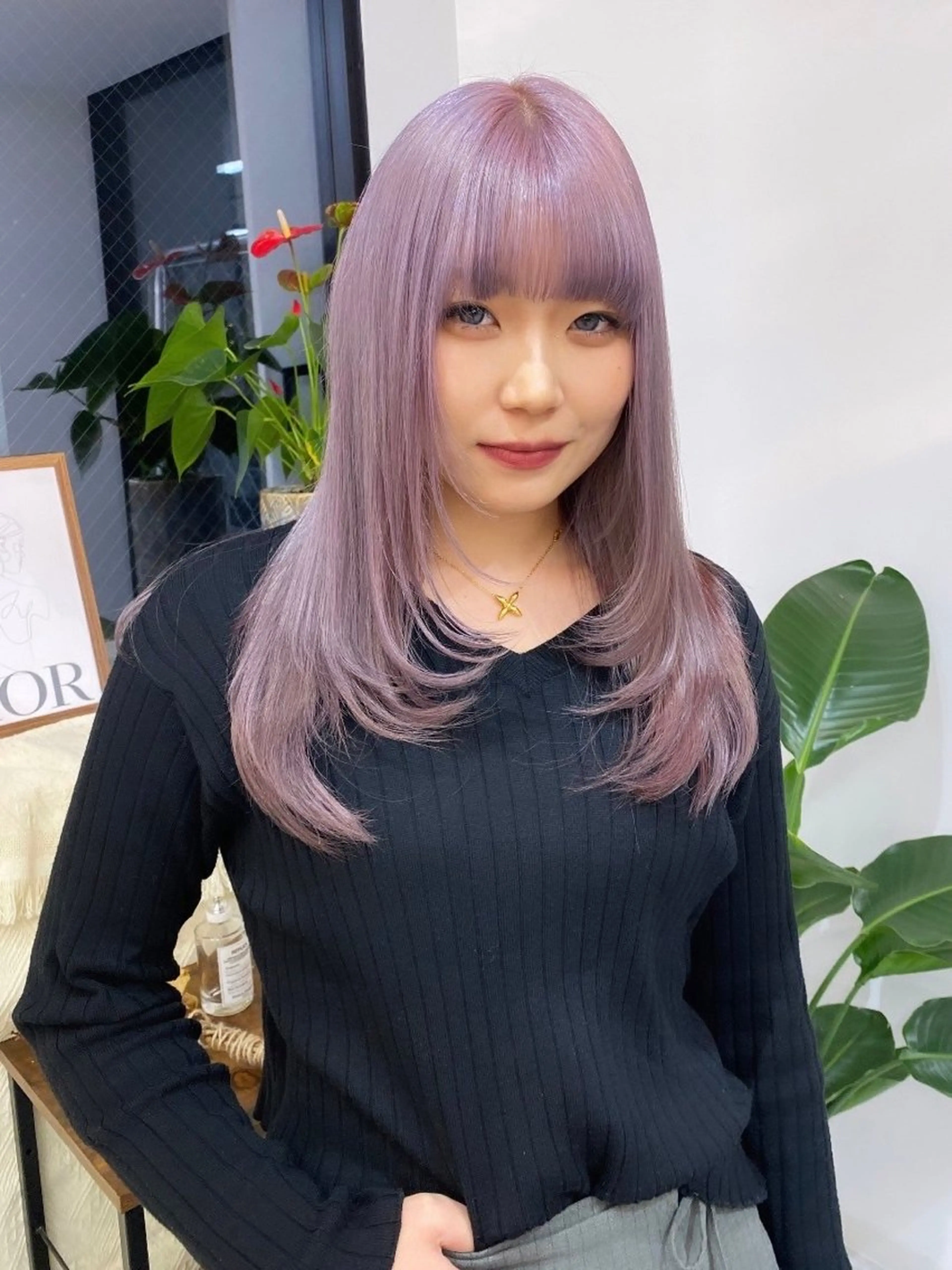 ロング カラー 🎨𖥔ׁTOMO♡ 🎀ゆるふわガーリーのヘアスタイル