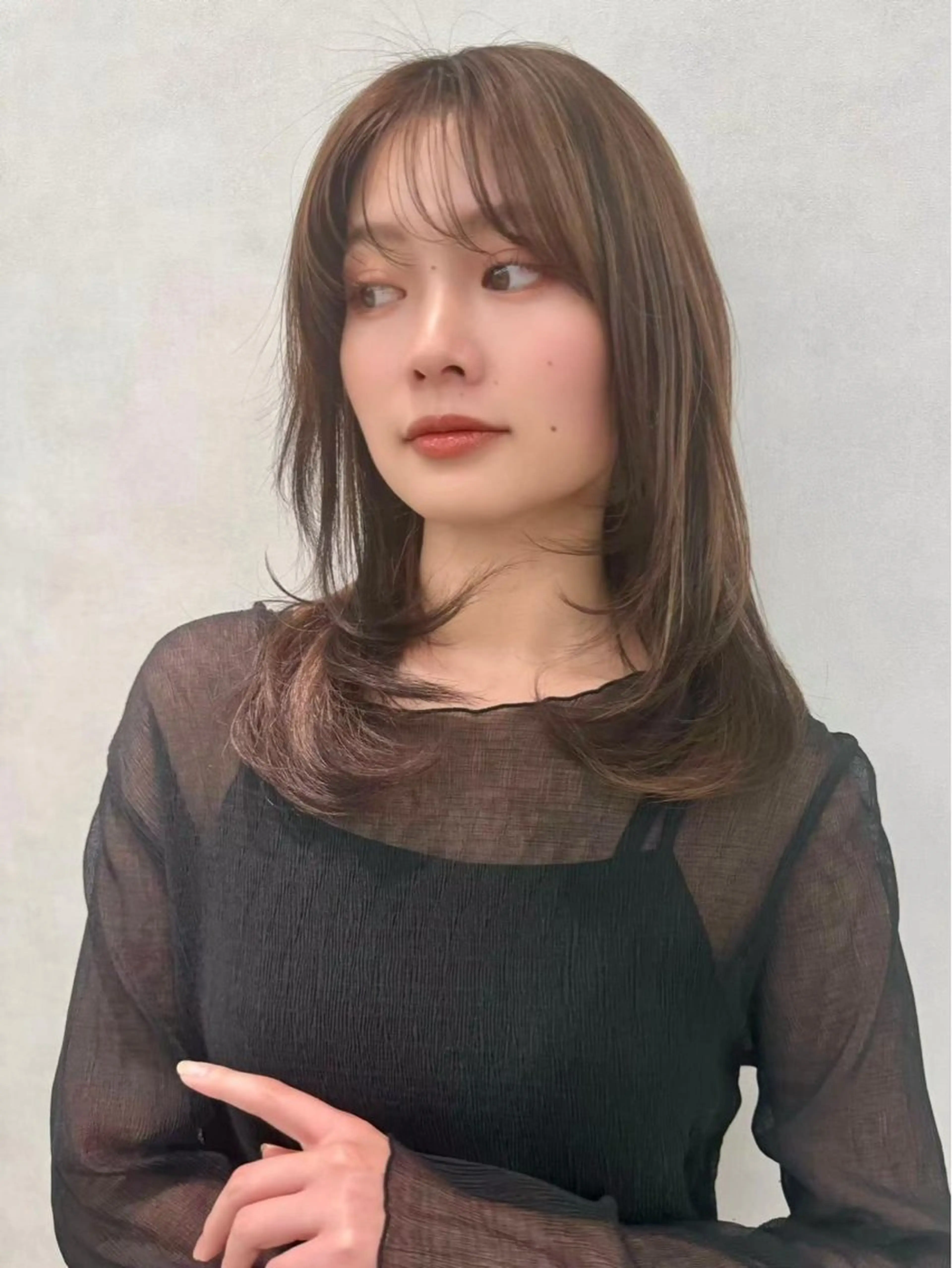 ロング カラー パーマ ヘアアレンジ カット ヘアカラー ✨韓国レイヤー/ 髪質改善✨　冨永剛のヘアスタイル