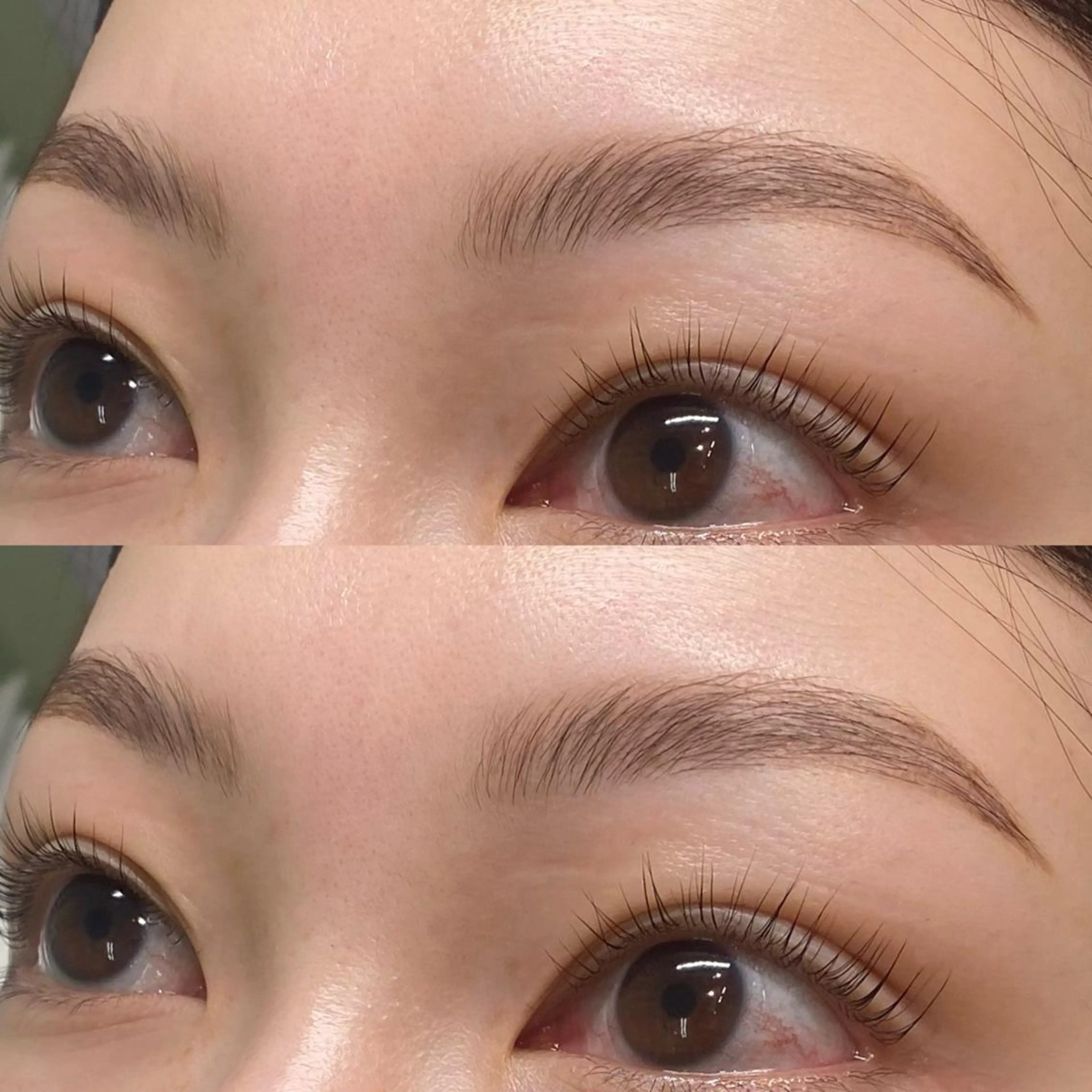 アイブロウ ハリウッドブロウリフト Jiem5 oukaのマツエク・マツパデザイン