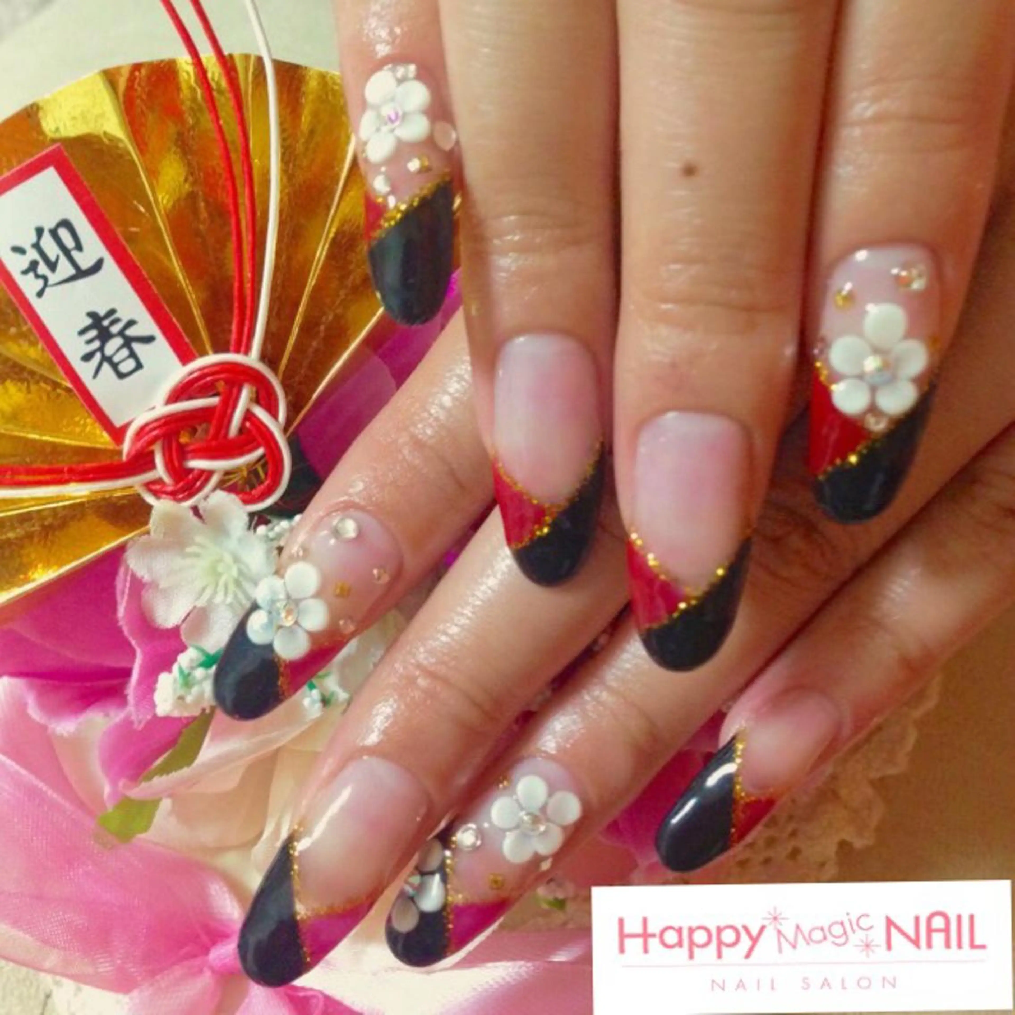 ネイル 成人式 ジェルネイル HappyMagic NAILのネイルデザイン