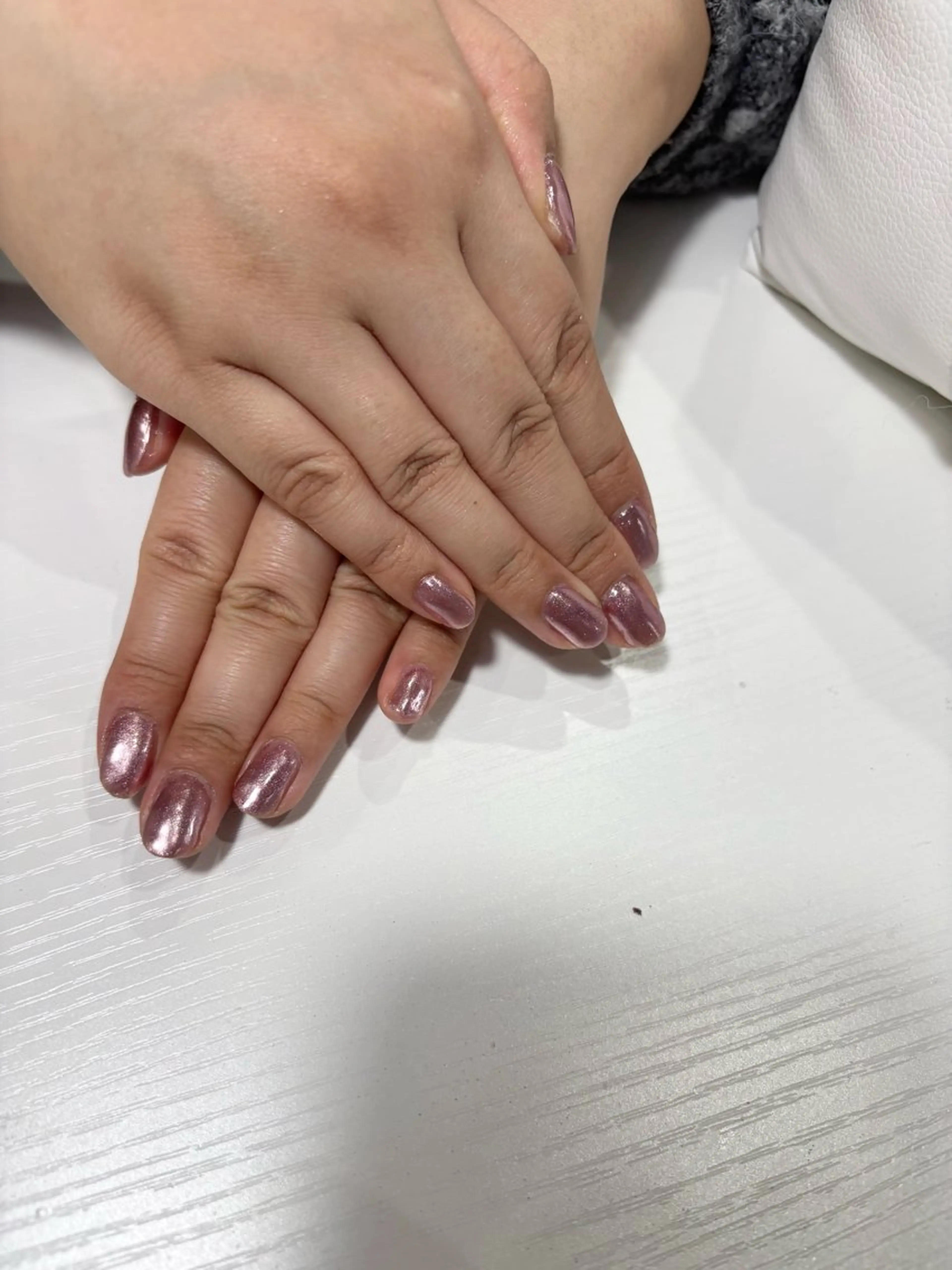 ネイル ミラーネイル ピンク 森 美沙希のネイルデザイン