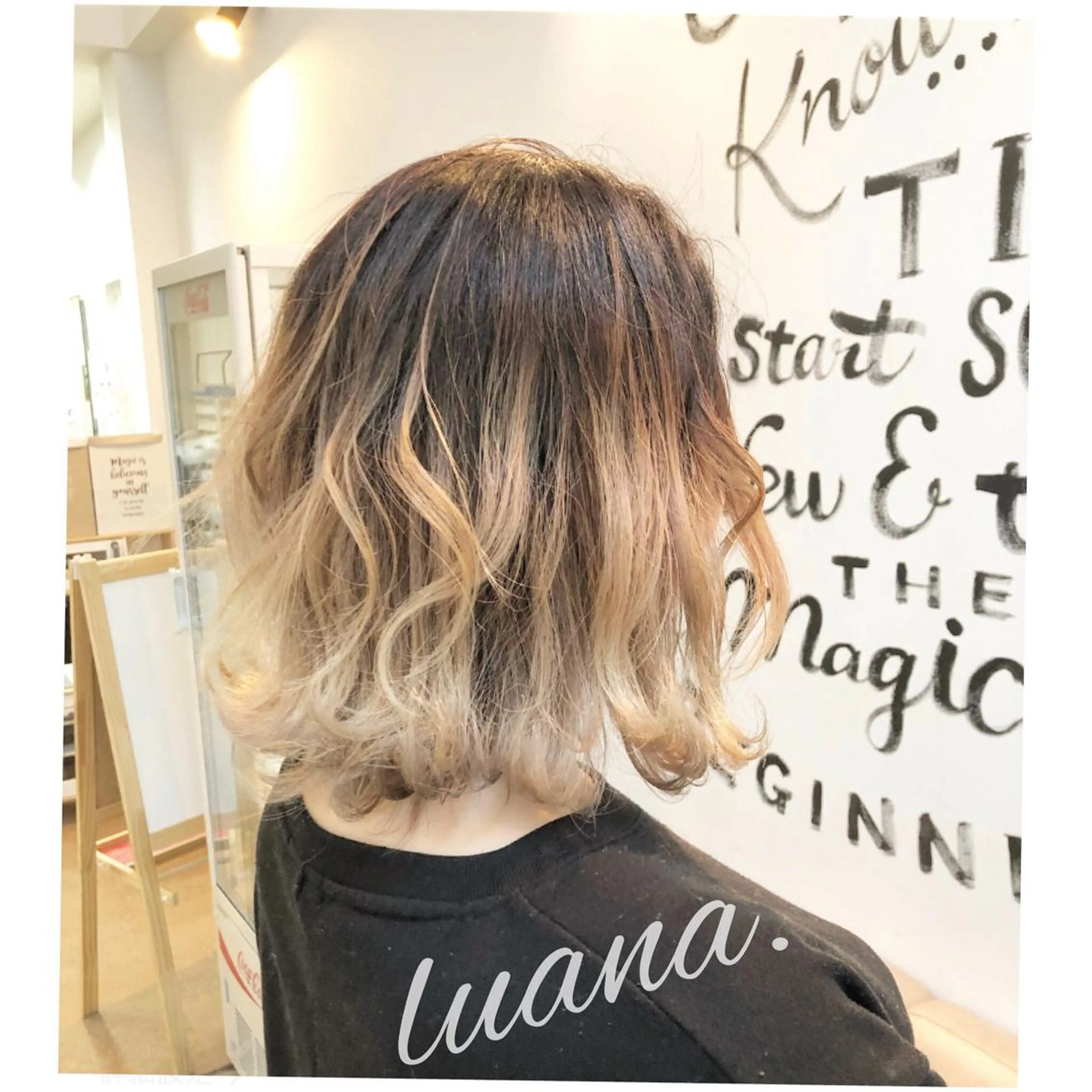 ミディアム エクステ・髪質改善・ ブリーチ・吉田大介のヘアスタイル