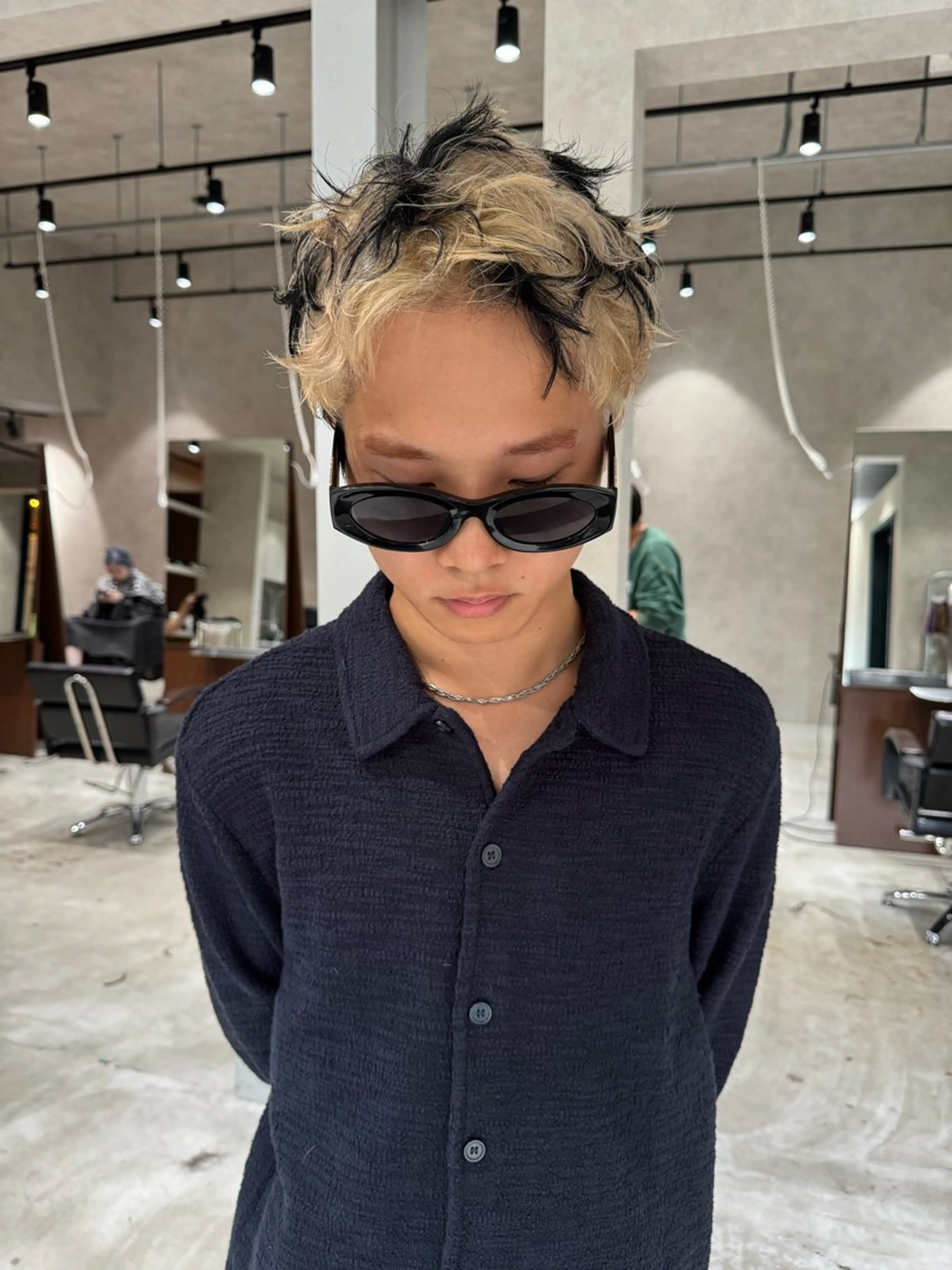 メンズ ヘアカラー 進藤 叶羽のヘアスタイル