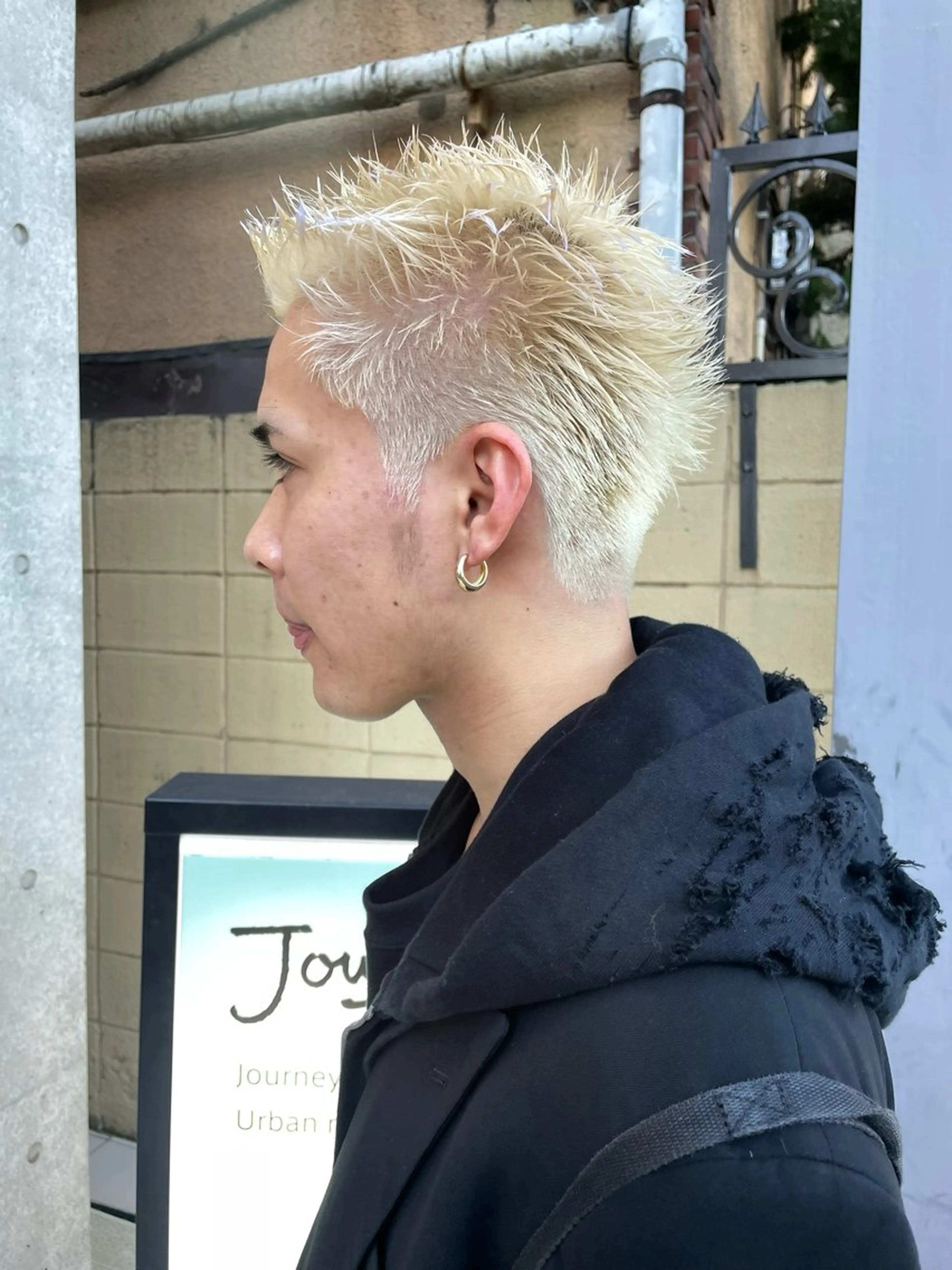 ショート カラー メンズ 増井 歩夢のヘアスタイル