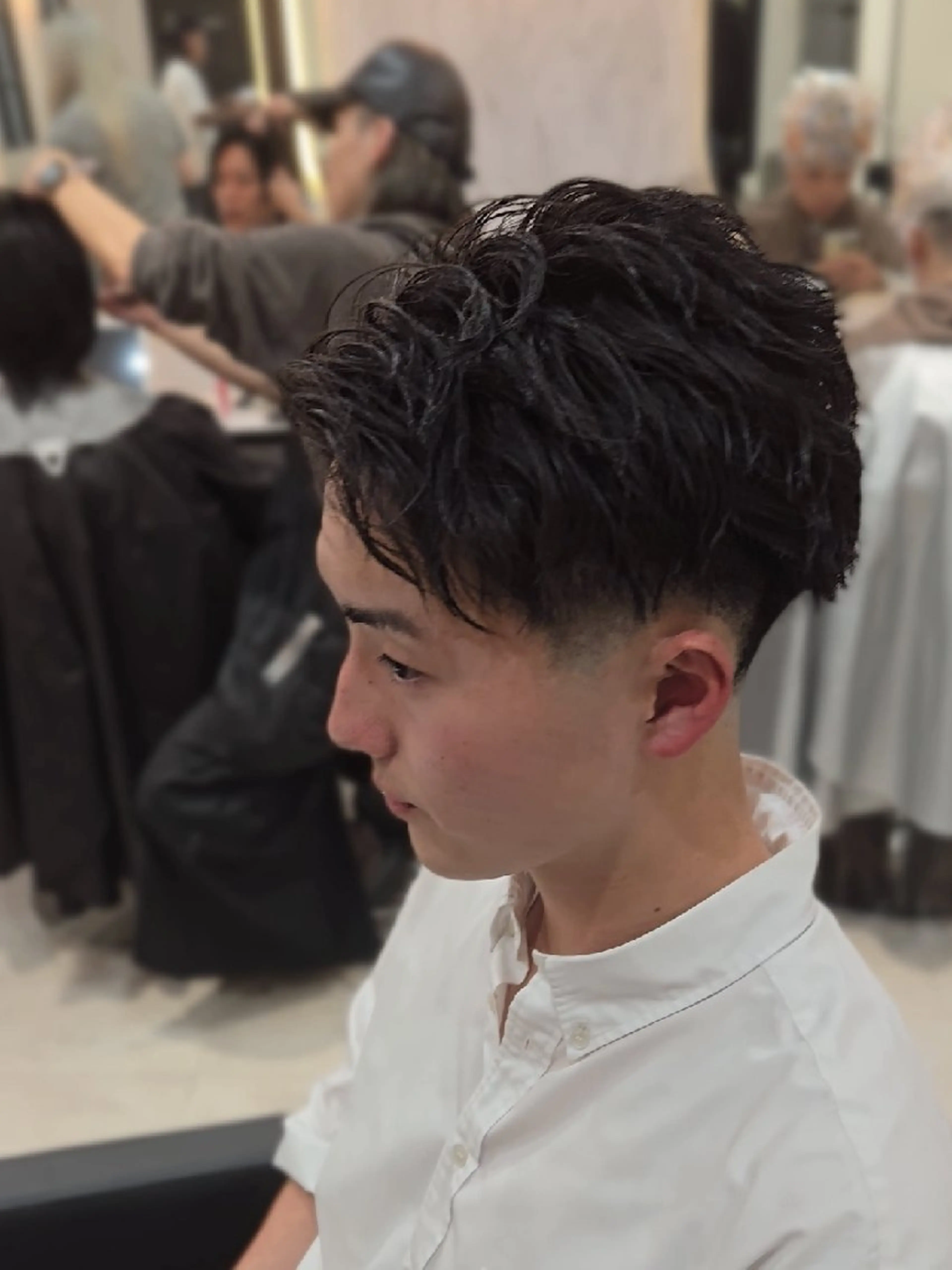 メンズ ショート メンズパーマ カット パーマ ヘアセット Lapis 名古屋駅前店所属・LEN名古屋/パーマ 海外ヘア/メンズ特化のヘアスタイル