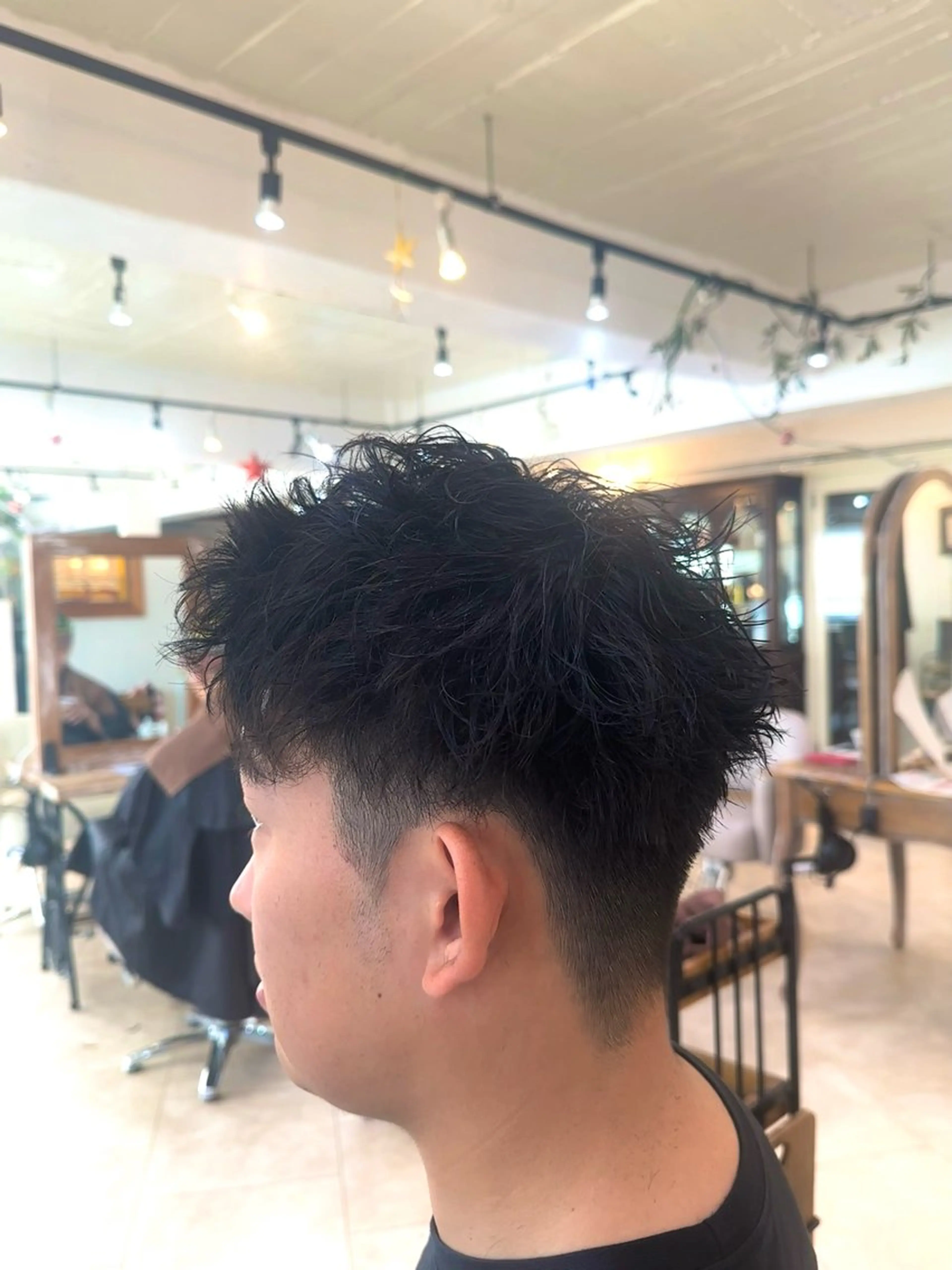 パーマ メンズ スパイキー/ ピンパーマ/緑川雄也のヘアスタイル