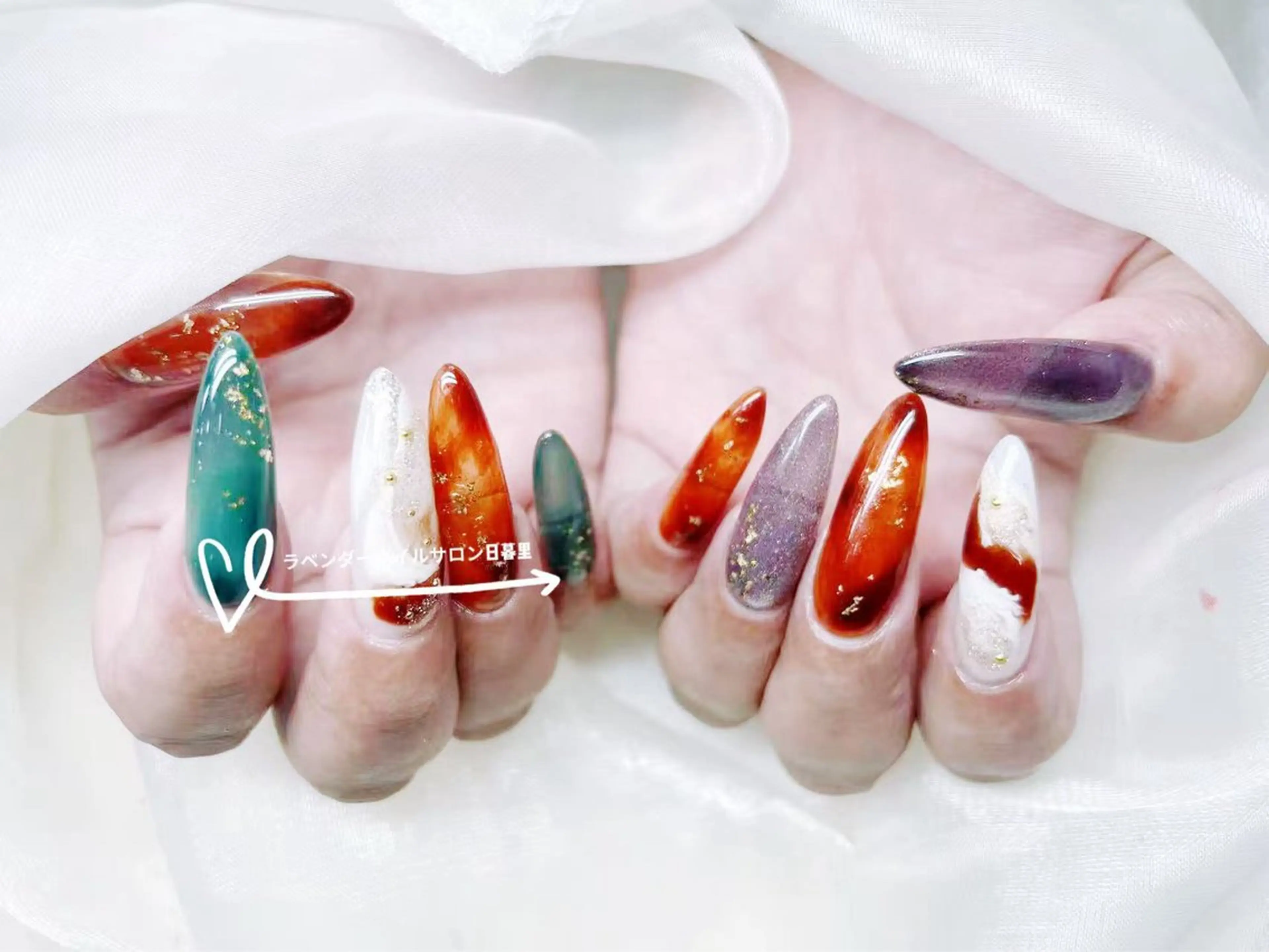 ネイル ラベンダー💖日暮里 ルル💖ネイルのネイルデザイン