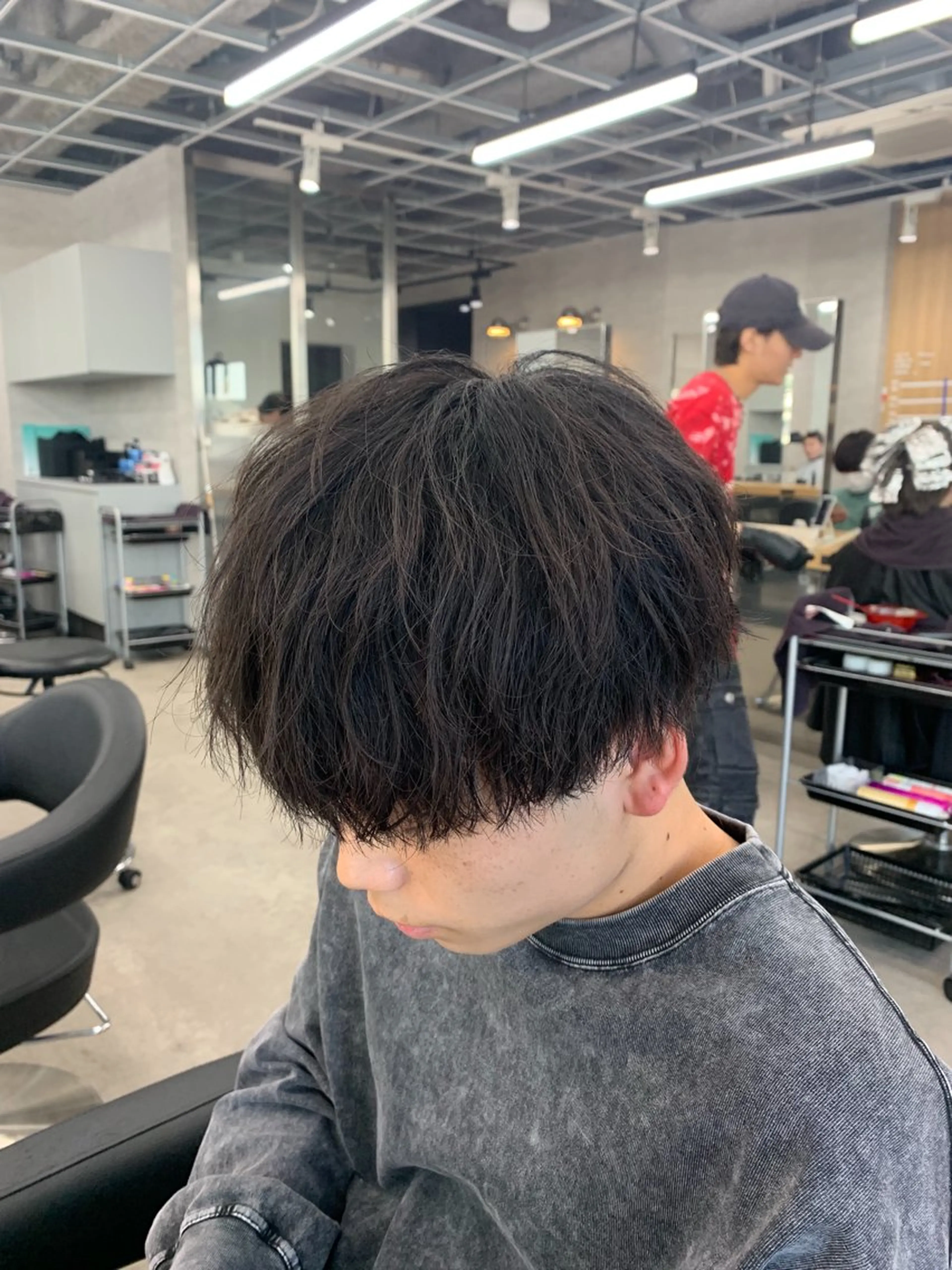 ショート パーマ メンズ メンズ🐺カラー／ 垢抜け🔥木村晴希のヘアスタイル