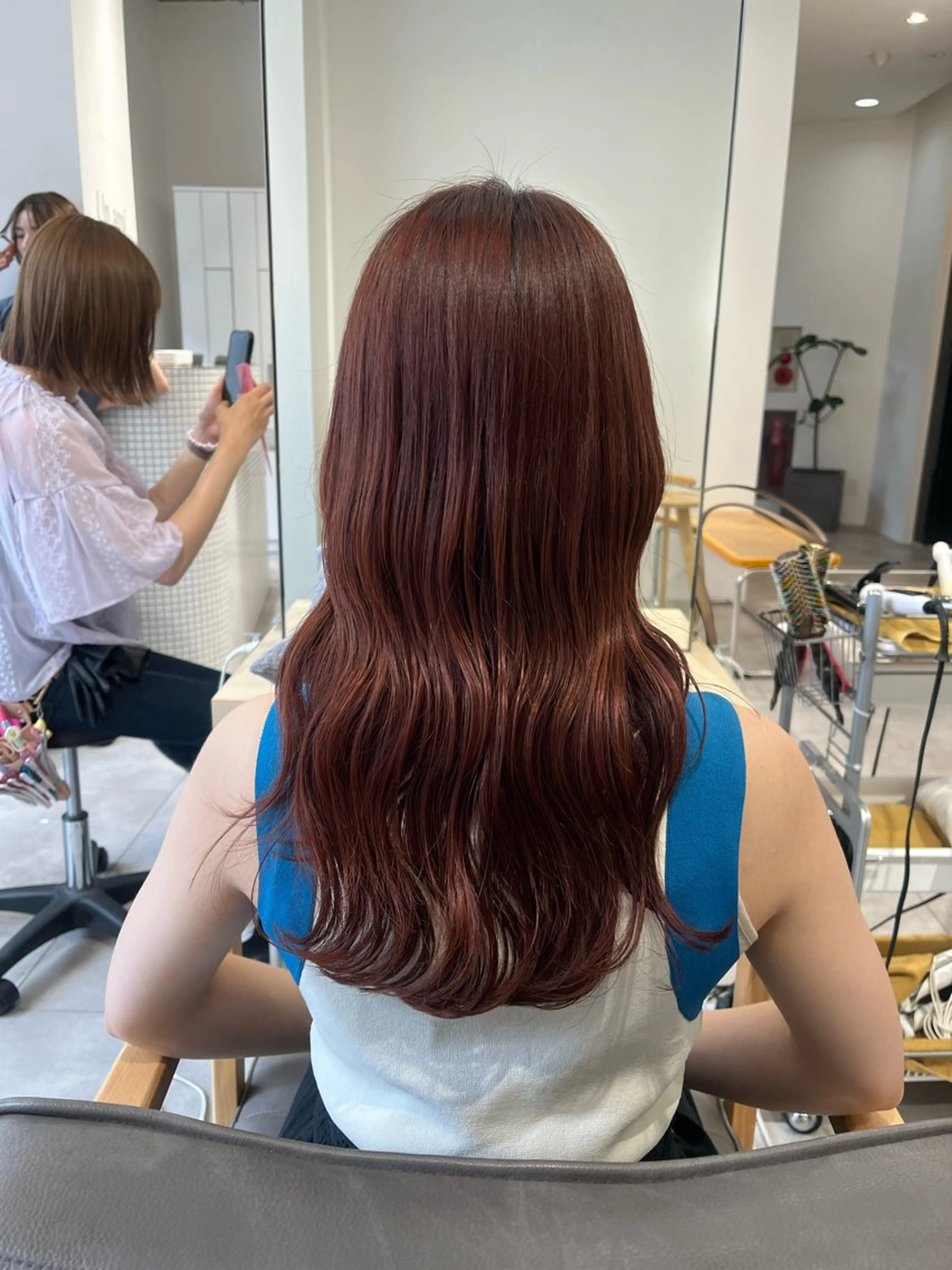 セミロング saki‪🌱‬♡ /髪質改善カラーのヘアスタイル