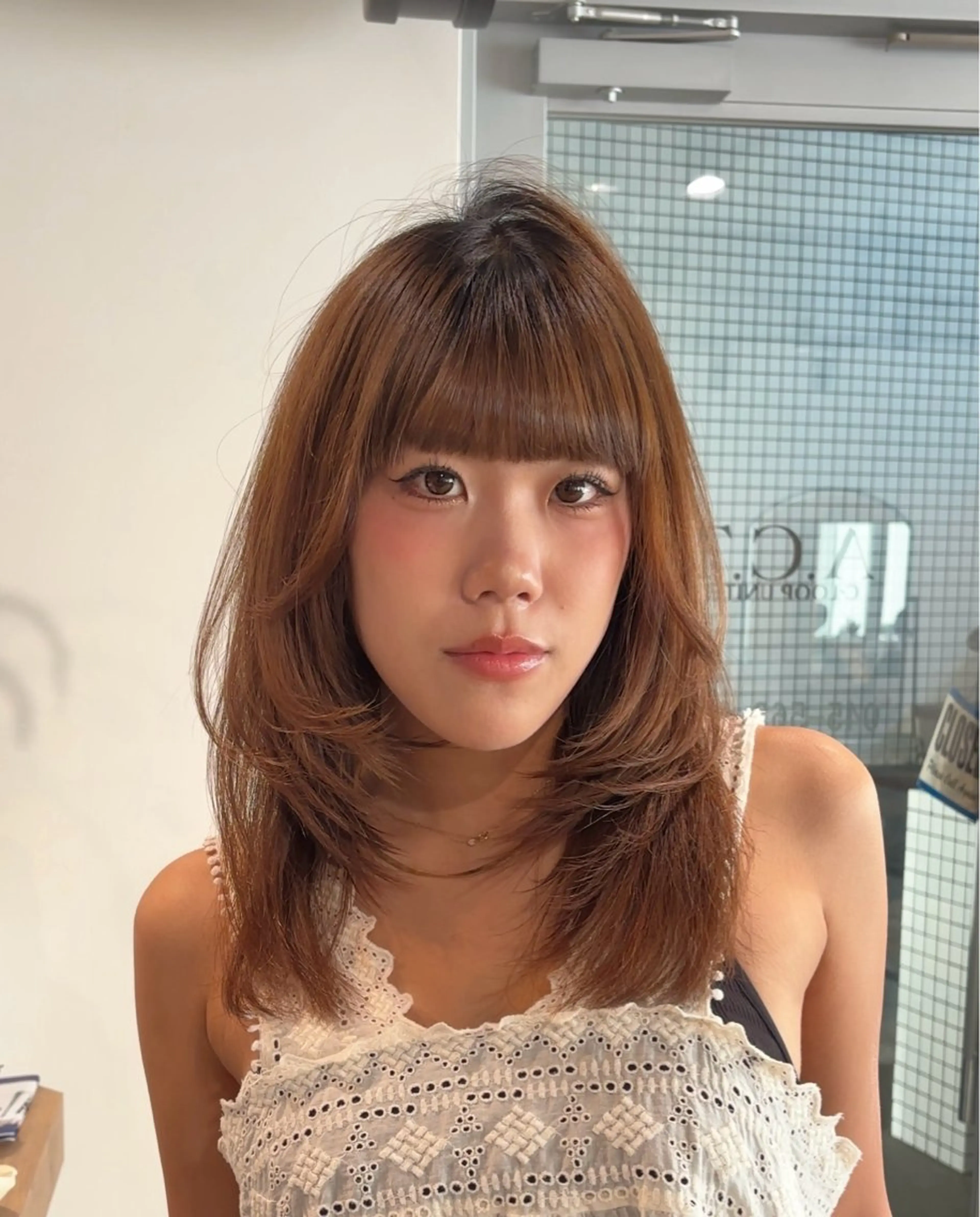 セミロング カット トリートメント A.C.T C-LOOPUNITED所属・坂元 あかねのヘアスタイル