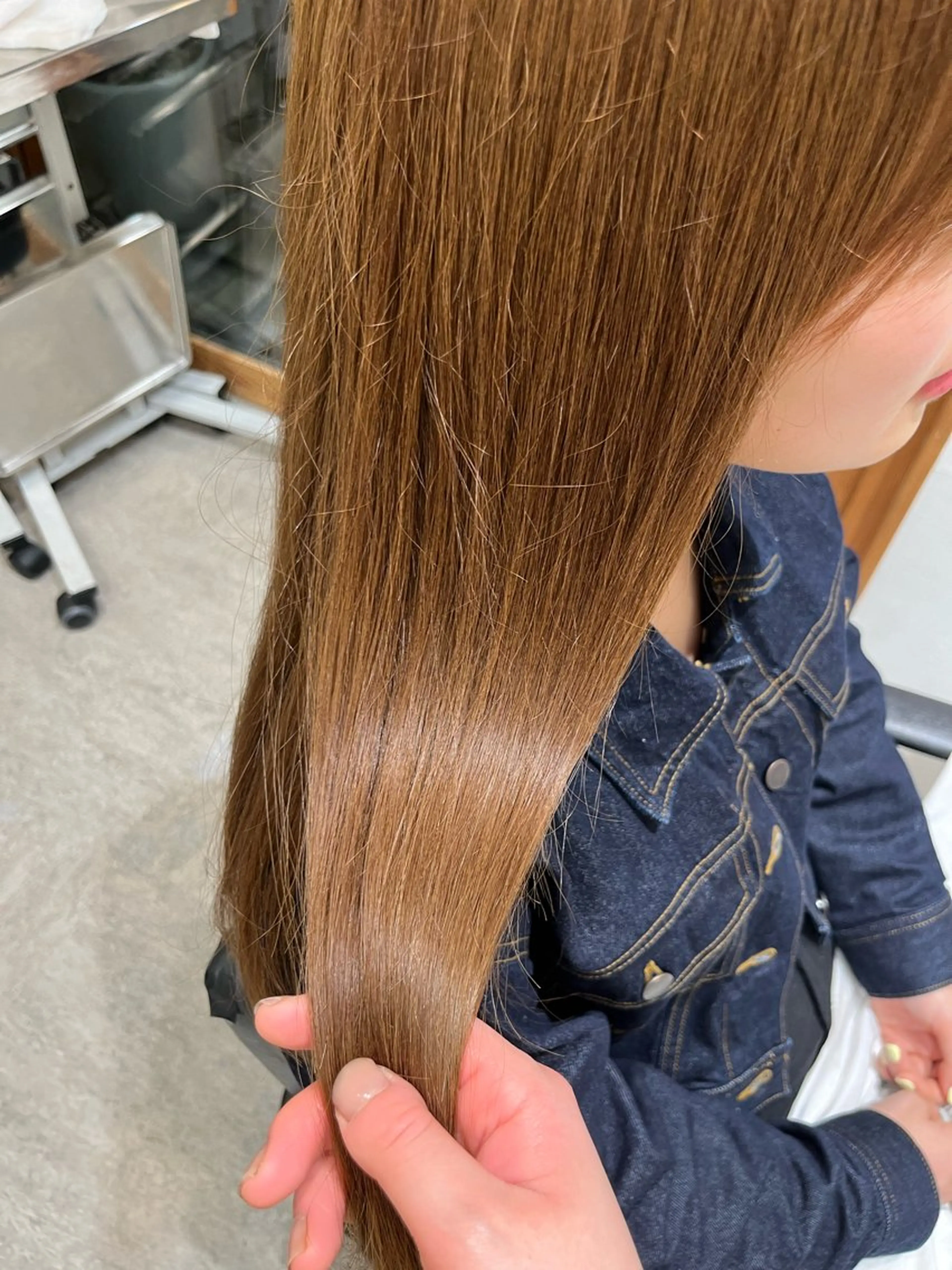 ロング トリートメント トリートメント 無料カットモデル‪✨ ✂️Nanami🌷のヘアスタイル