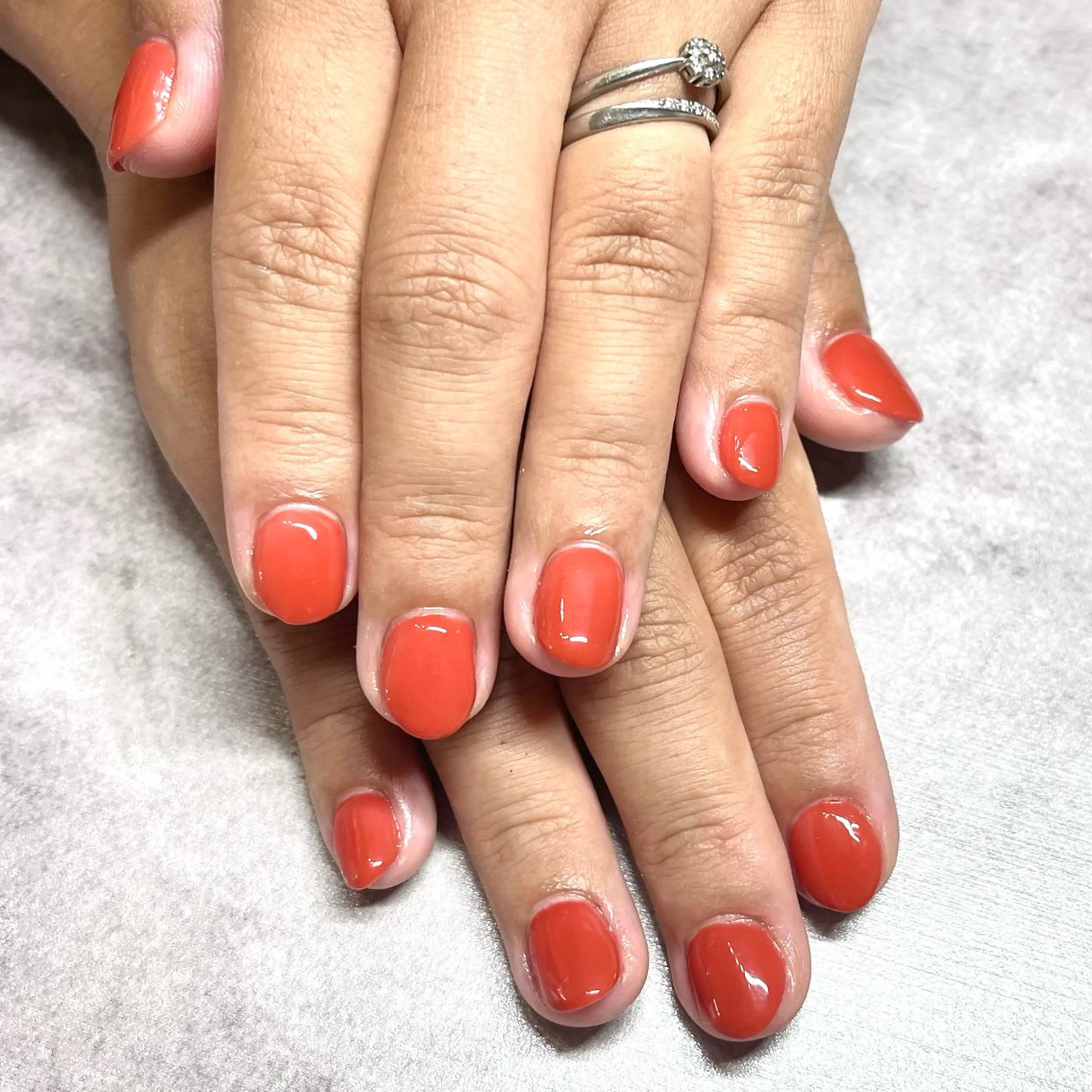 ネイル オレンジ ハンドネイル Nail salon ♡のネイルデザイン